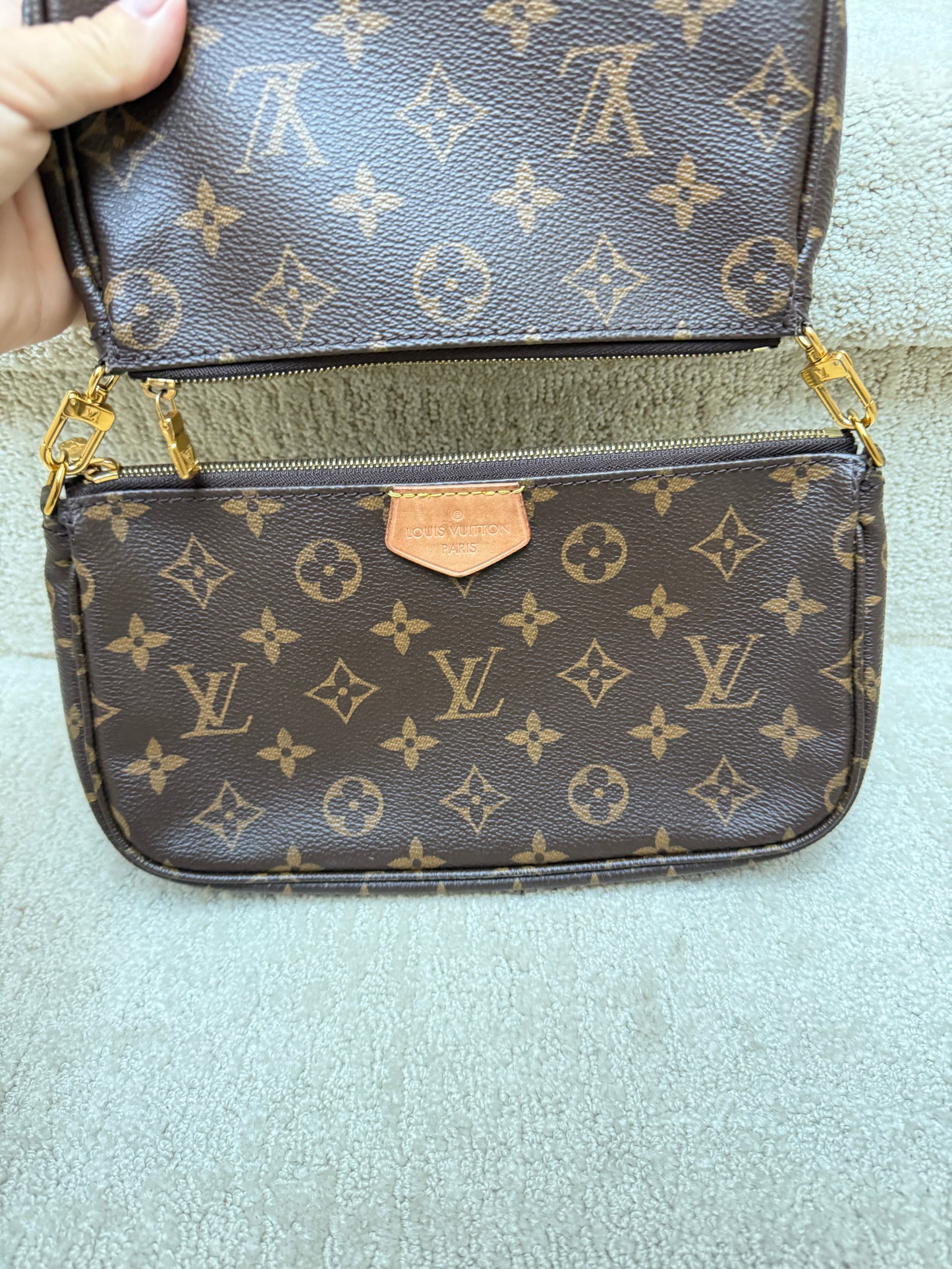 Louis Vuitton Monogram Multi Pochette Accessories Rose Clair