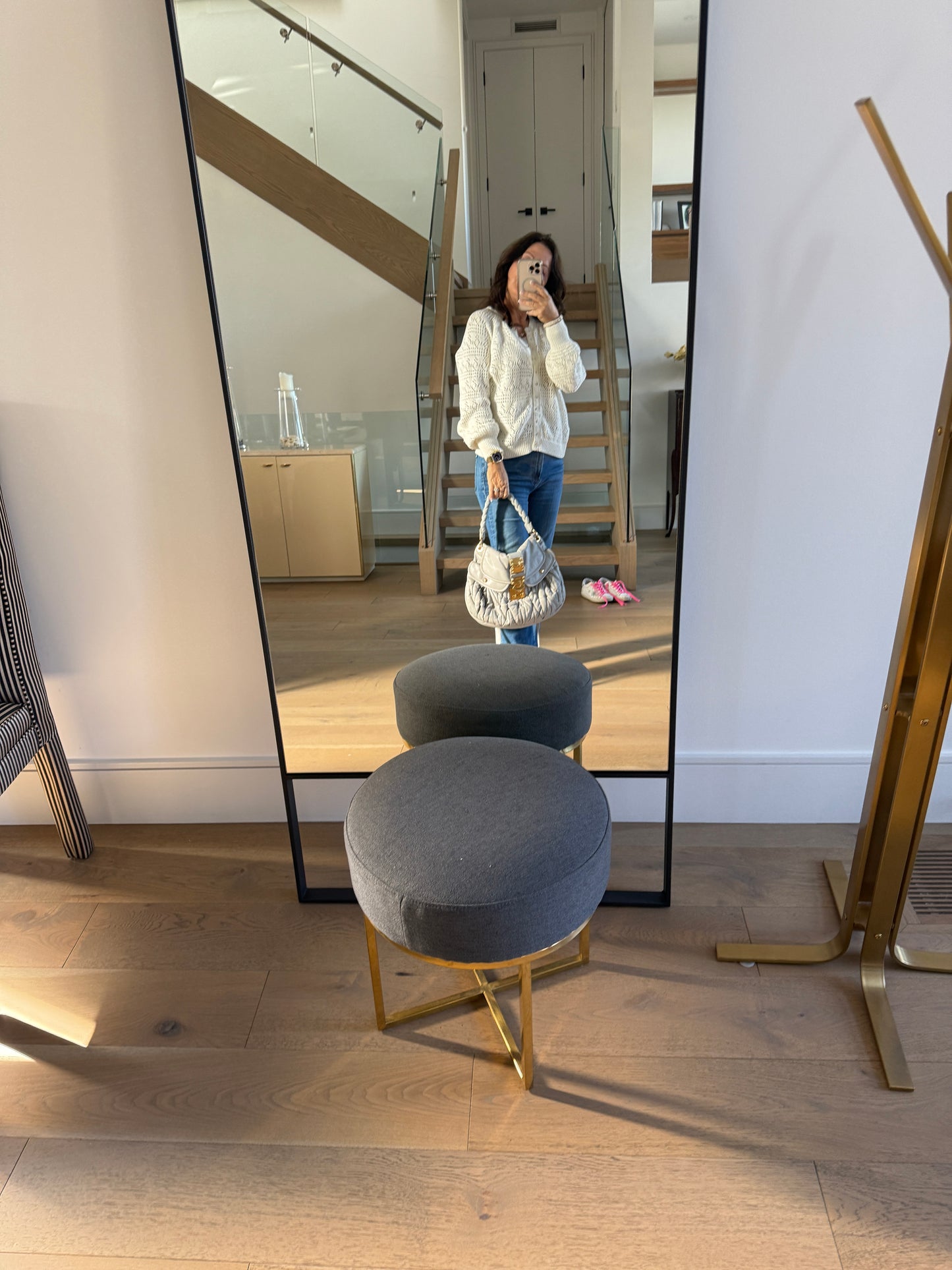 Miu Miu Nappa Matelasse Coffer Hobo Juta