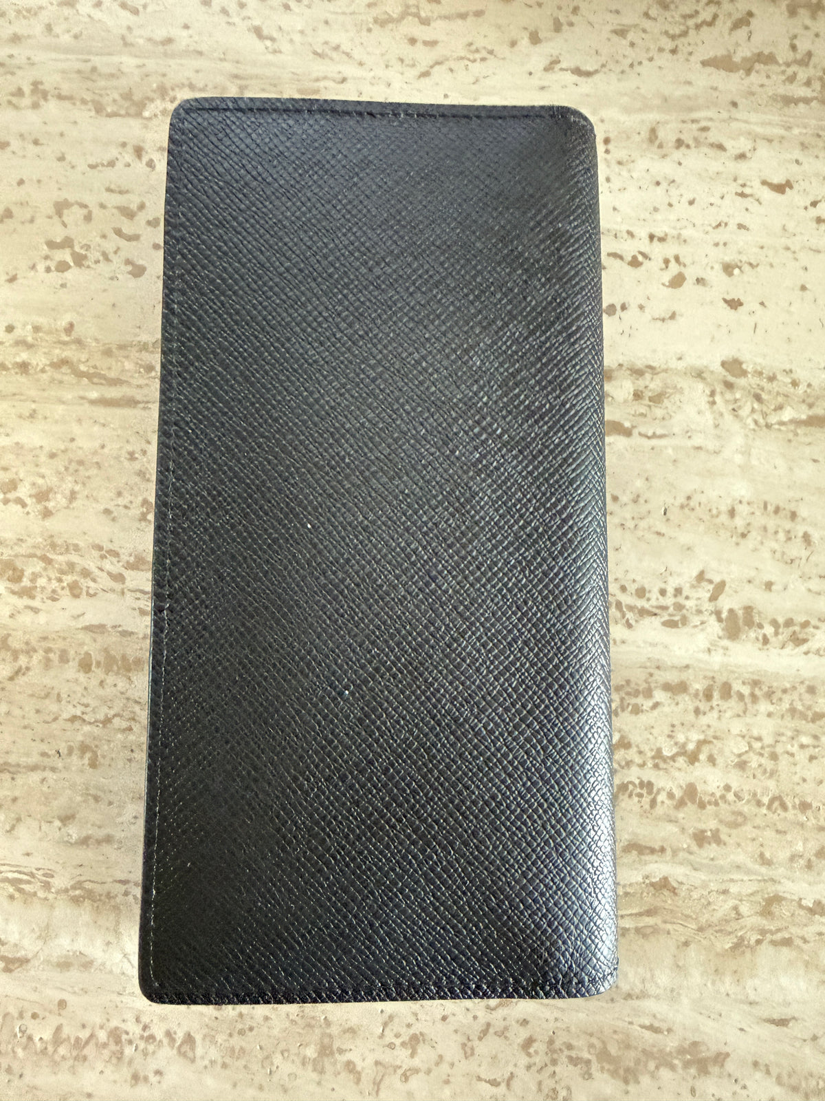 Louis Vuitton Brazza Wallet Black Pre-owned