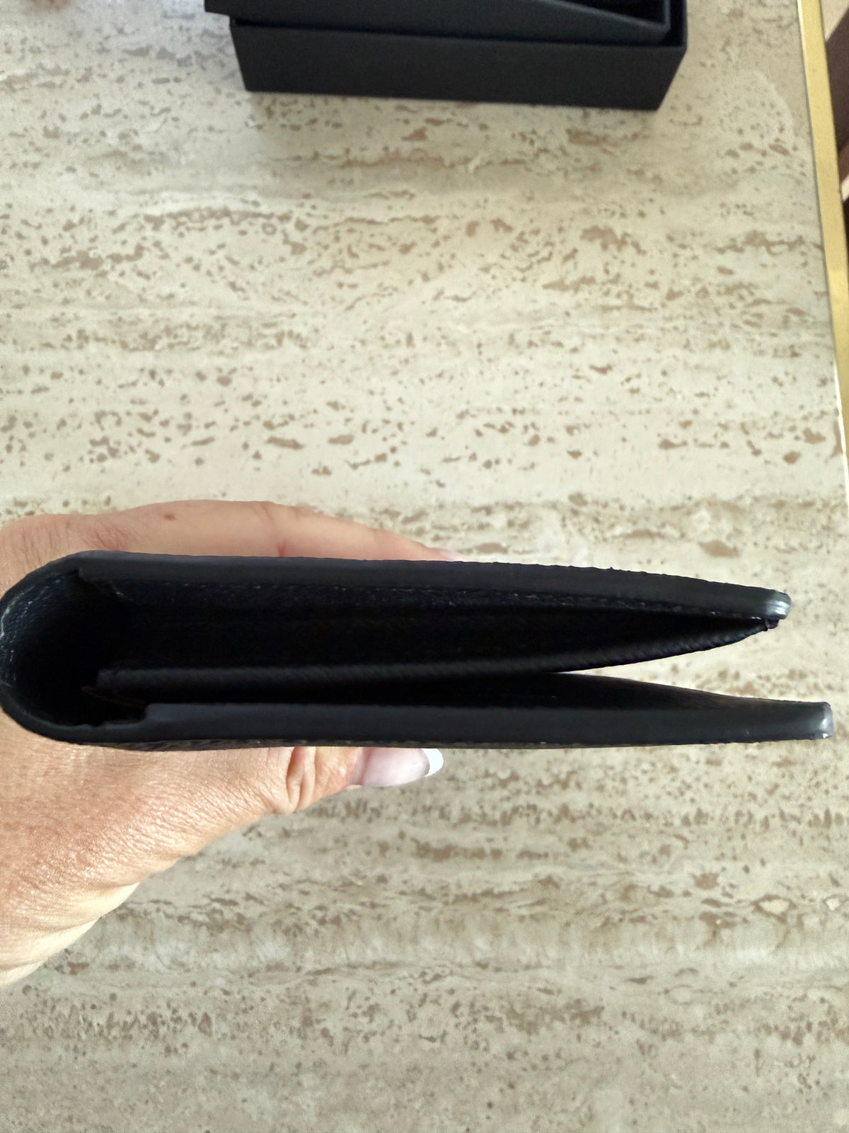 Louis Vuitton Brazza Wallet Black Pre-owned