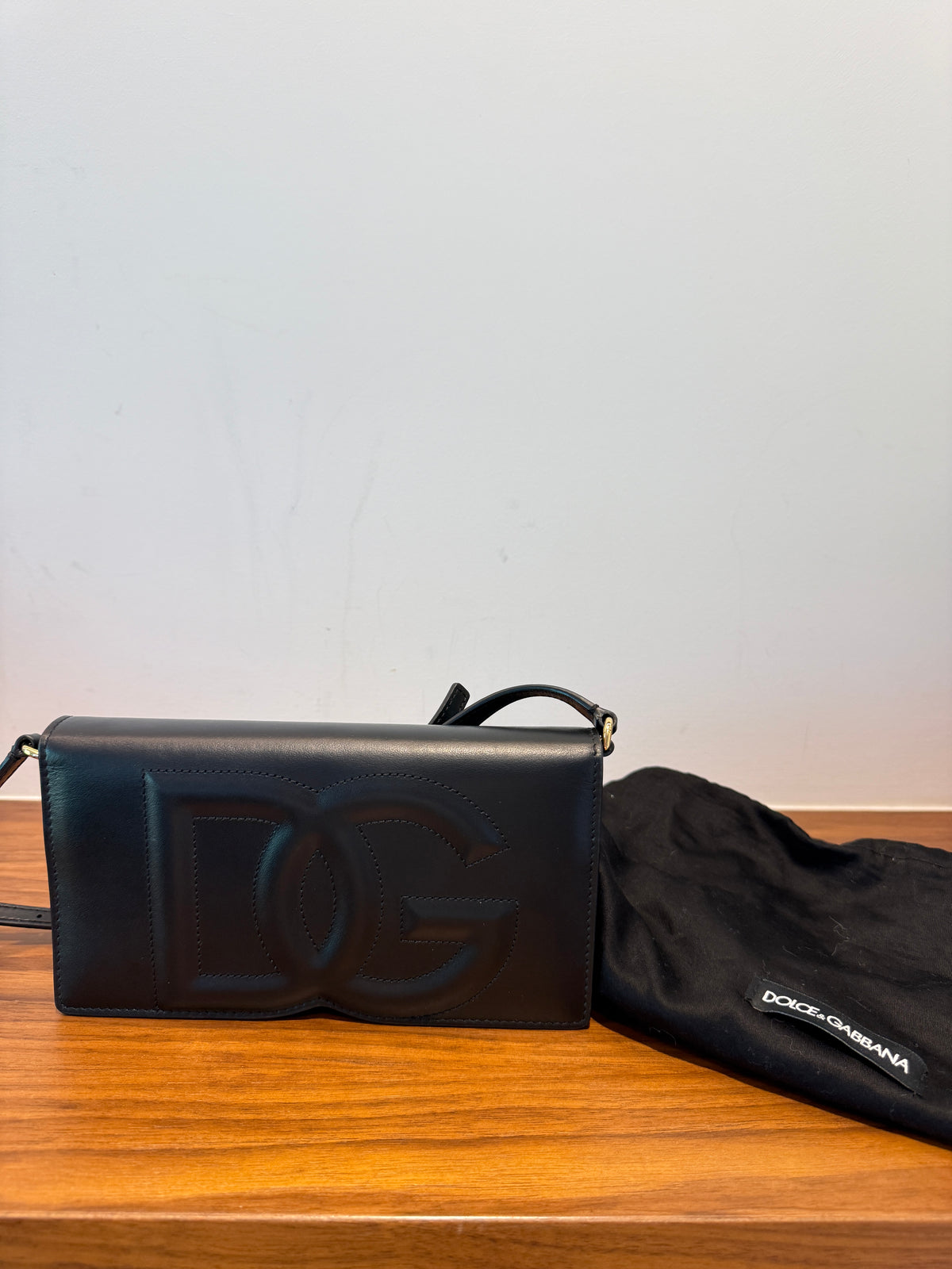 Dolce & Gabanna Handbag with Shouder Strap in Black FULL SET