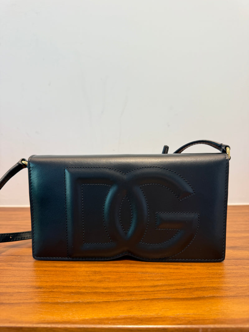 Dolce & Gabanna Handbag with Shouder Strap in Black FULL SET