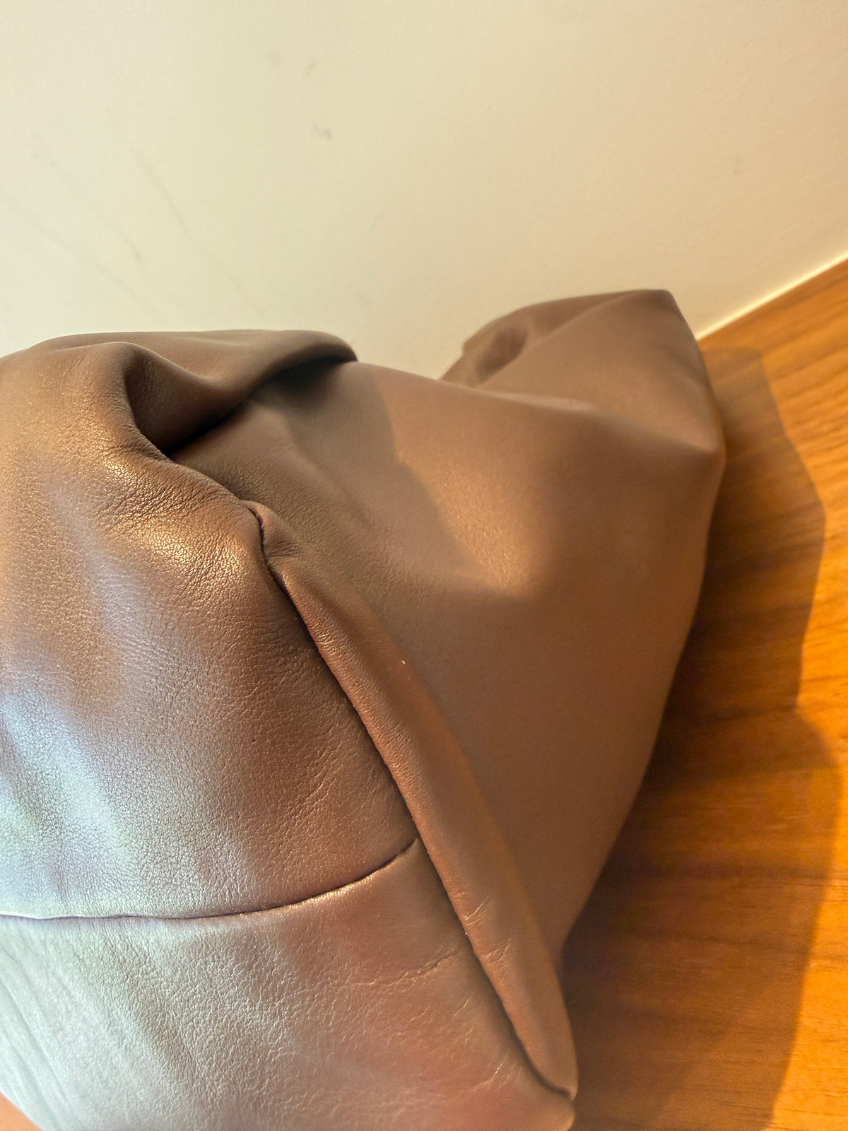 Bottega Veneta Smooth Butter Calfskin The Shoulder Pouch Brown