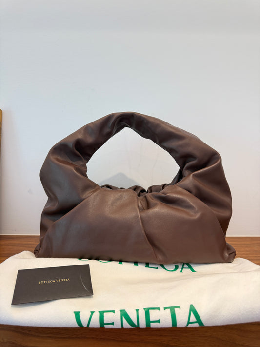 Bottega Veneta Smooth Butter Calfskin The Shoulder Pouch Brown