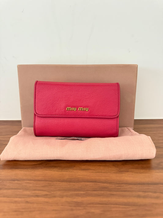 Miu Miu Half Size Wallel Full Set in Pink Pre-Owned