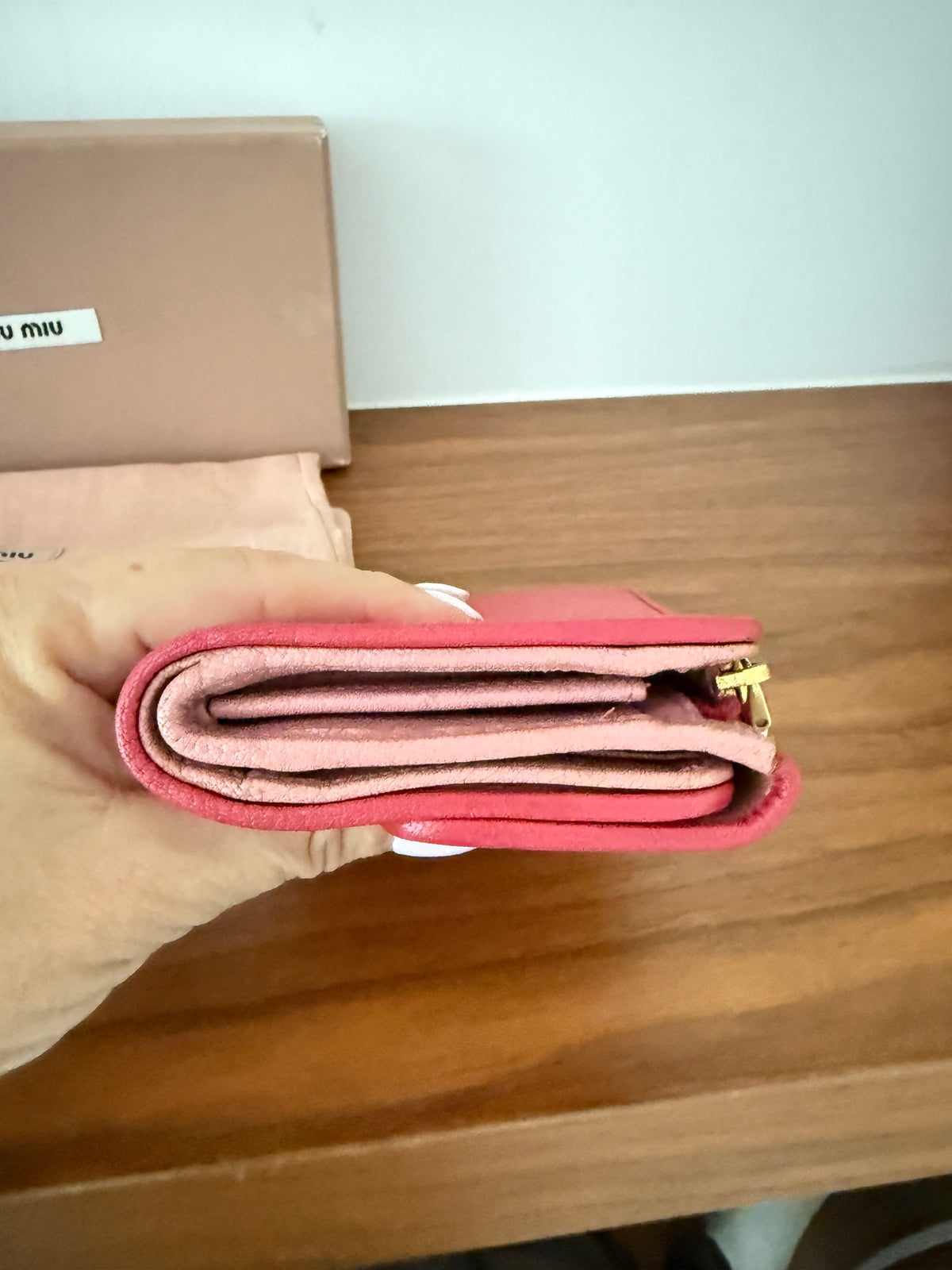 Miu Miu Half Size Wallel Full Set in Pink Pre-Owned