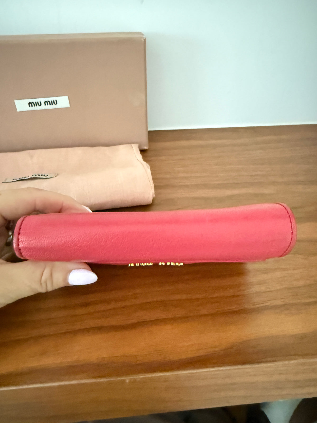 Miu Miu Half Size Wallel Full Set in Pink Pre-Owned