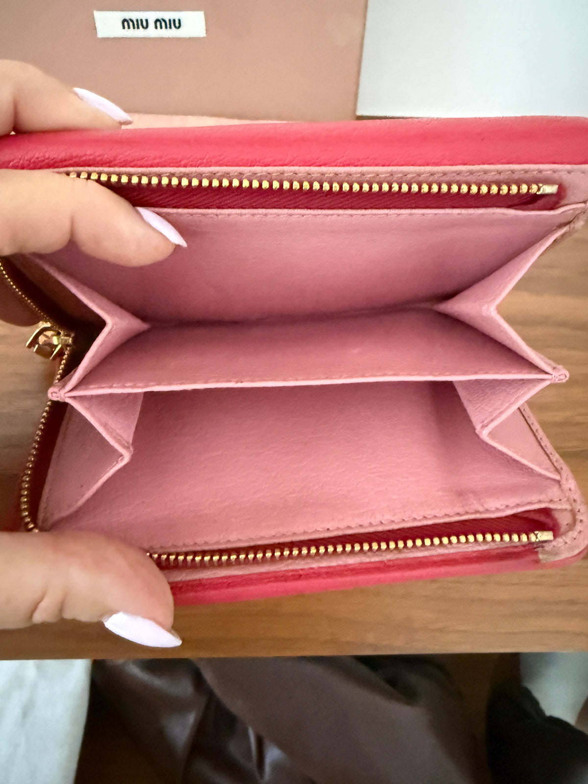 Miu Miu Half Size Wallel Full Set in Pink Pre-Owned