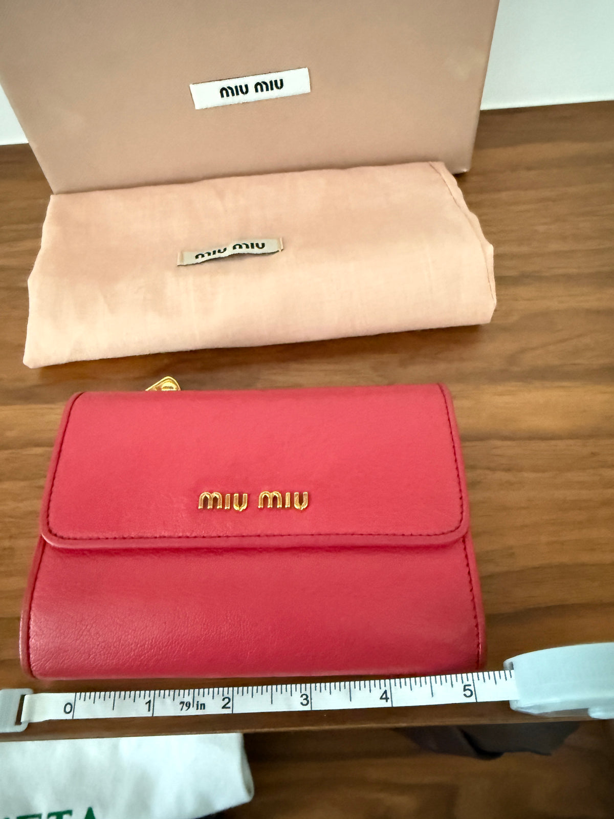 Miu Miu Half Size Wallel Full Set in Pink Pre-Owned