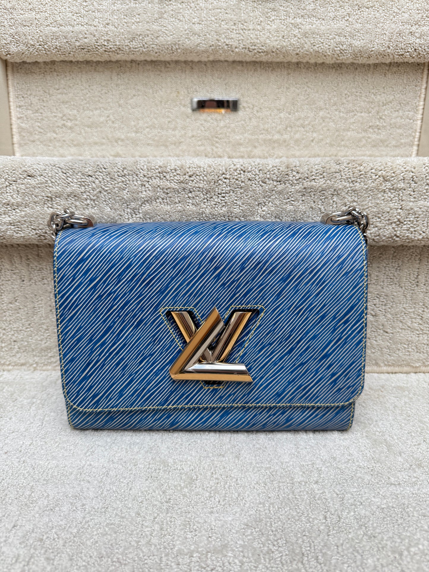 Louis Vuitton Epi Twist Shoulder Bag in light Denim
