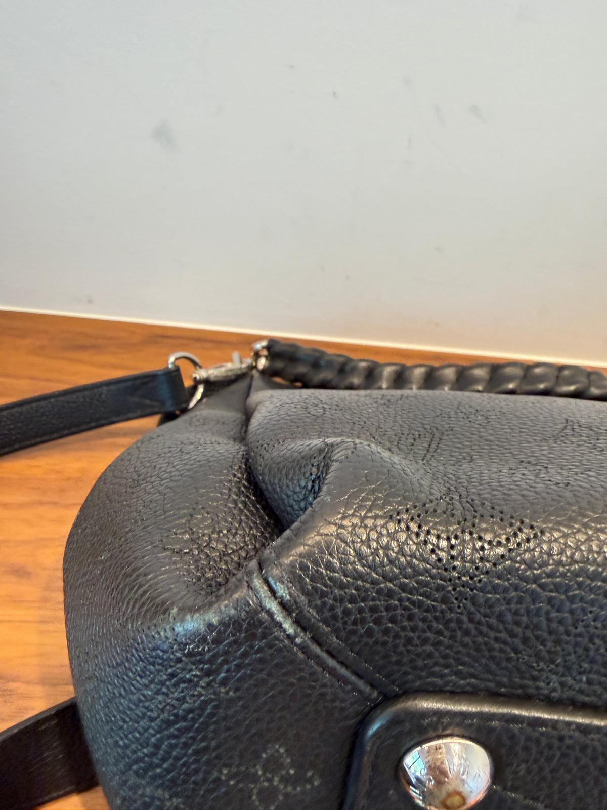 Louis Vuitton Mahina Babylone Chain BB Black Pre-Owned