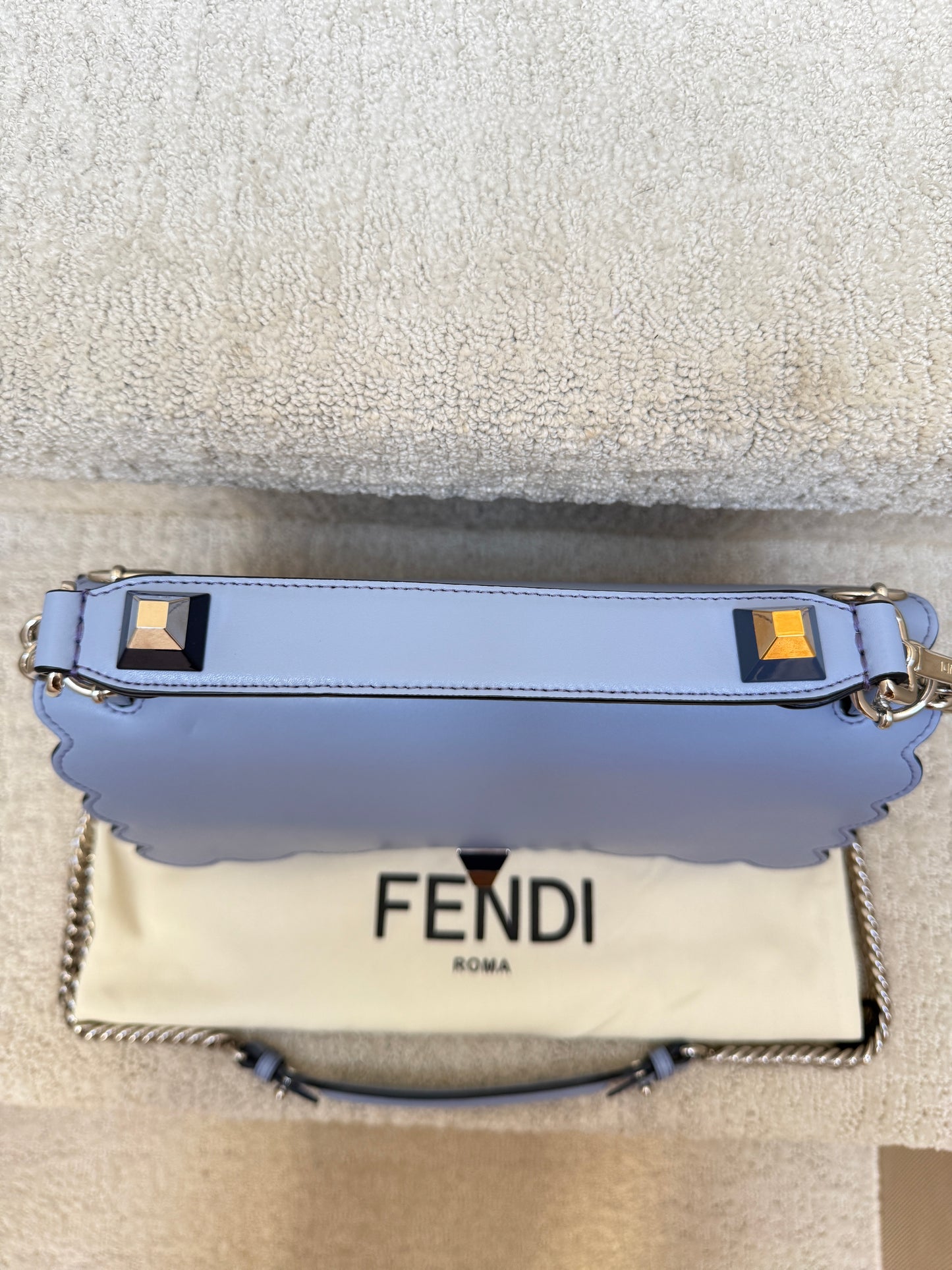 Fendi Kan I Shoulder Bag Medium in Blue