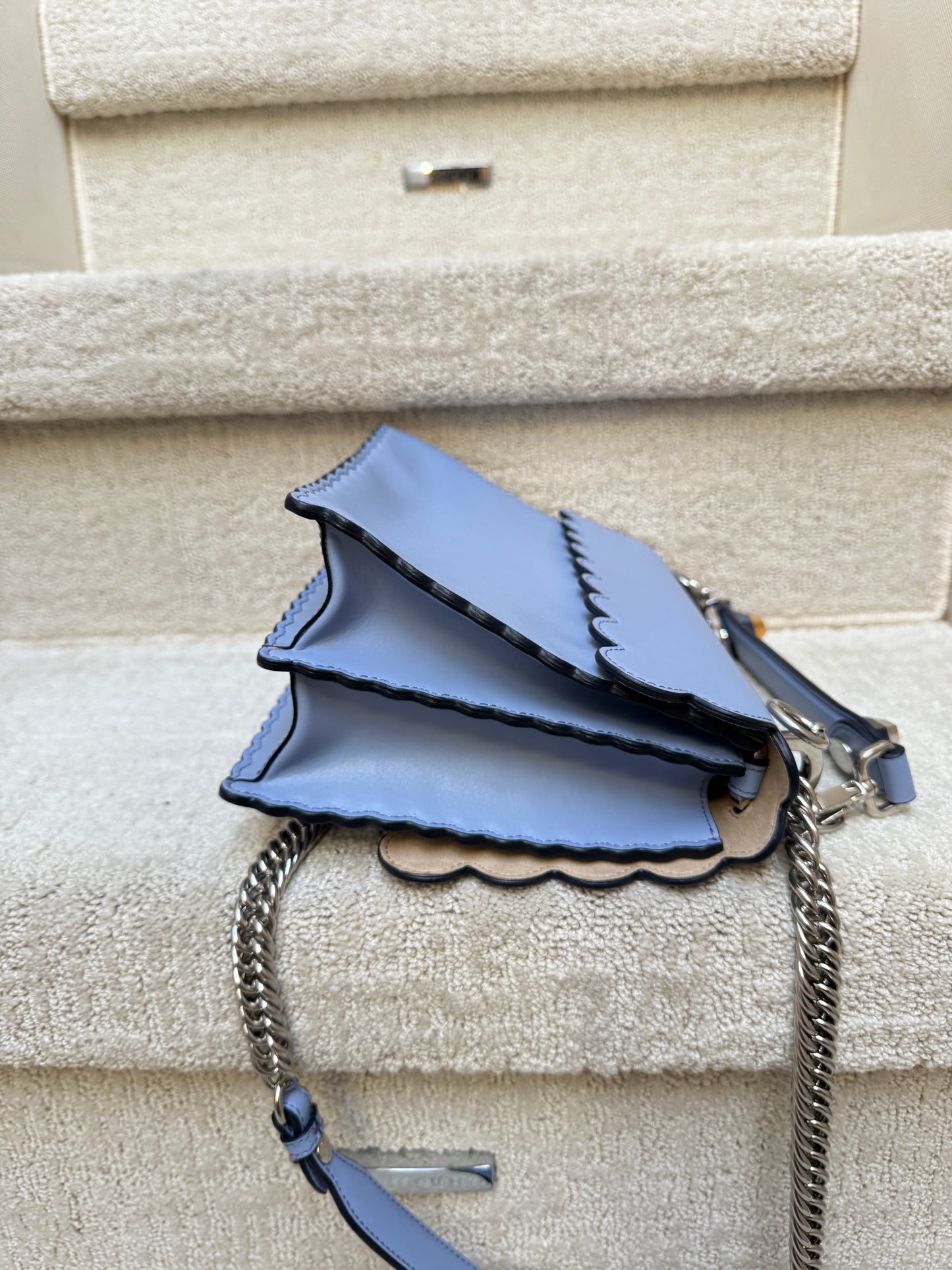 Fendi Kan I Shoulder Bag Medium in Blue