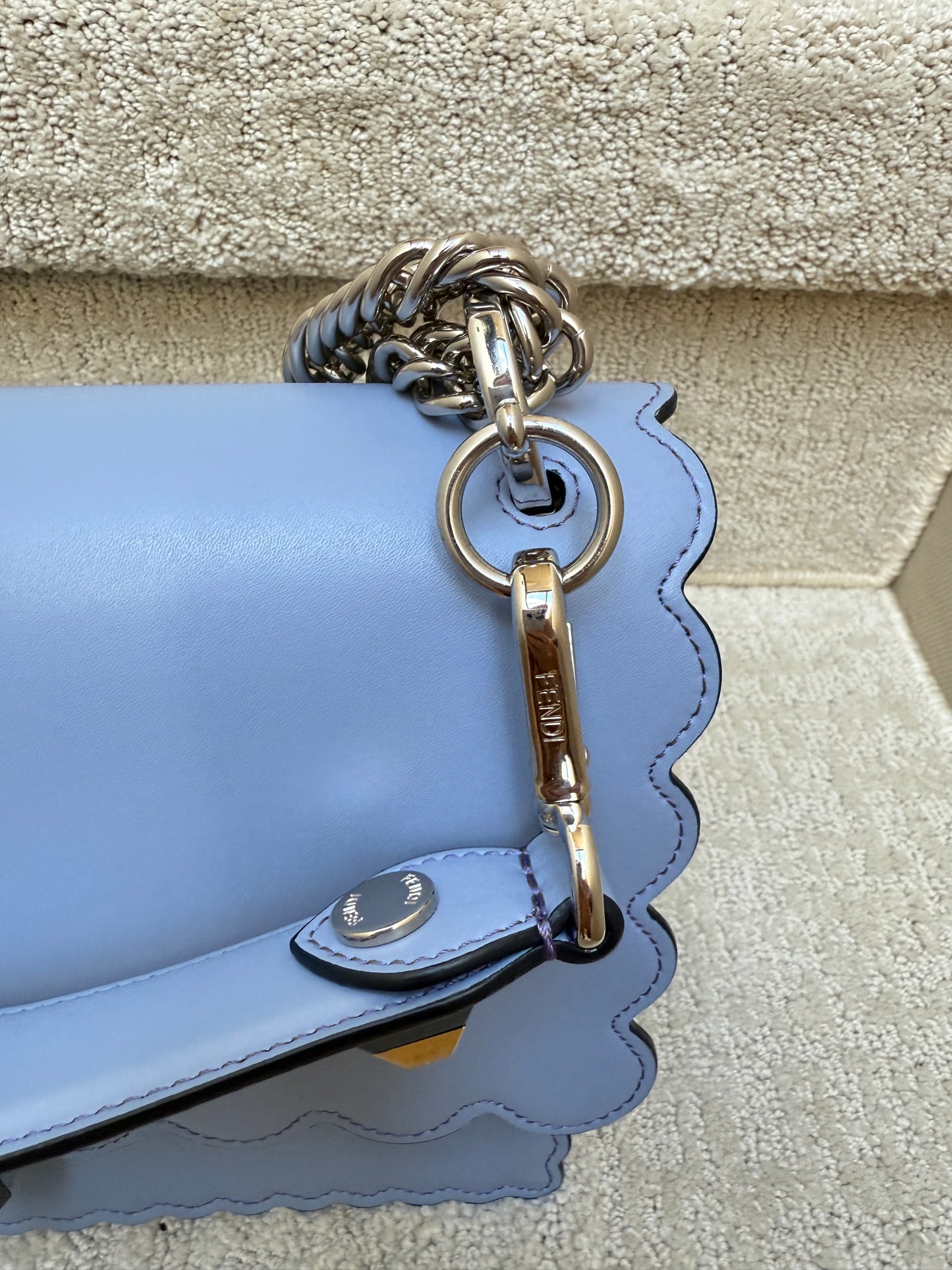 Fendi Kan I Shoulder Bag Medium in Blue