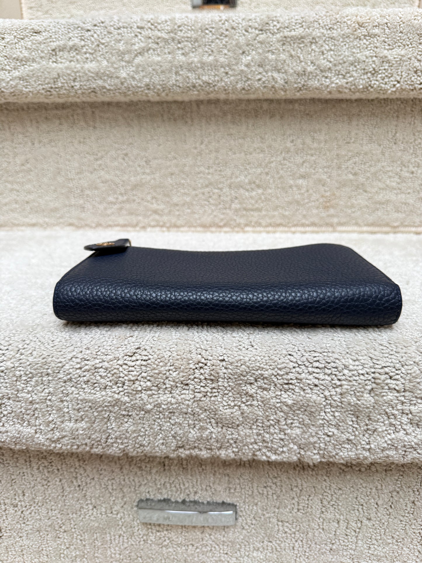 Louis Vuitton Taurillon Comete Long Wallet in Navy Full Set