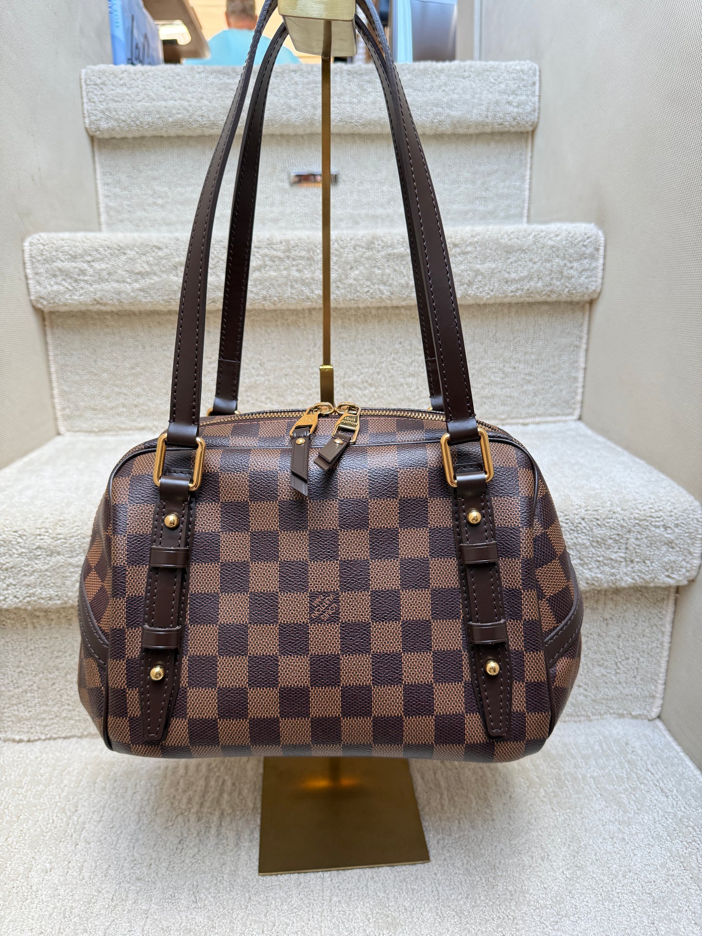 Louis Vuitton Rivington Damier Ebene Shoulder Bag