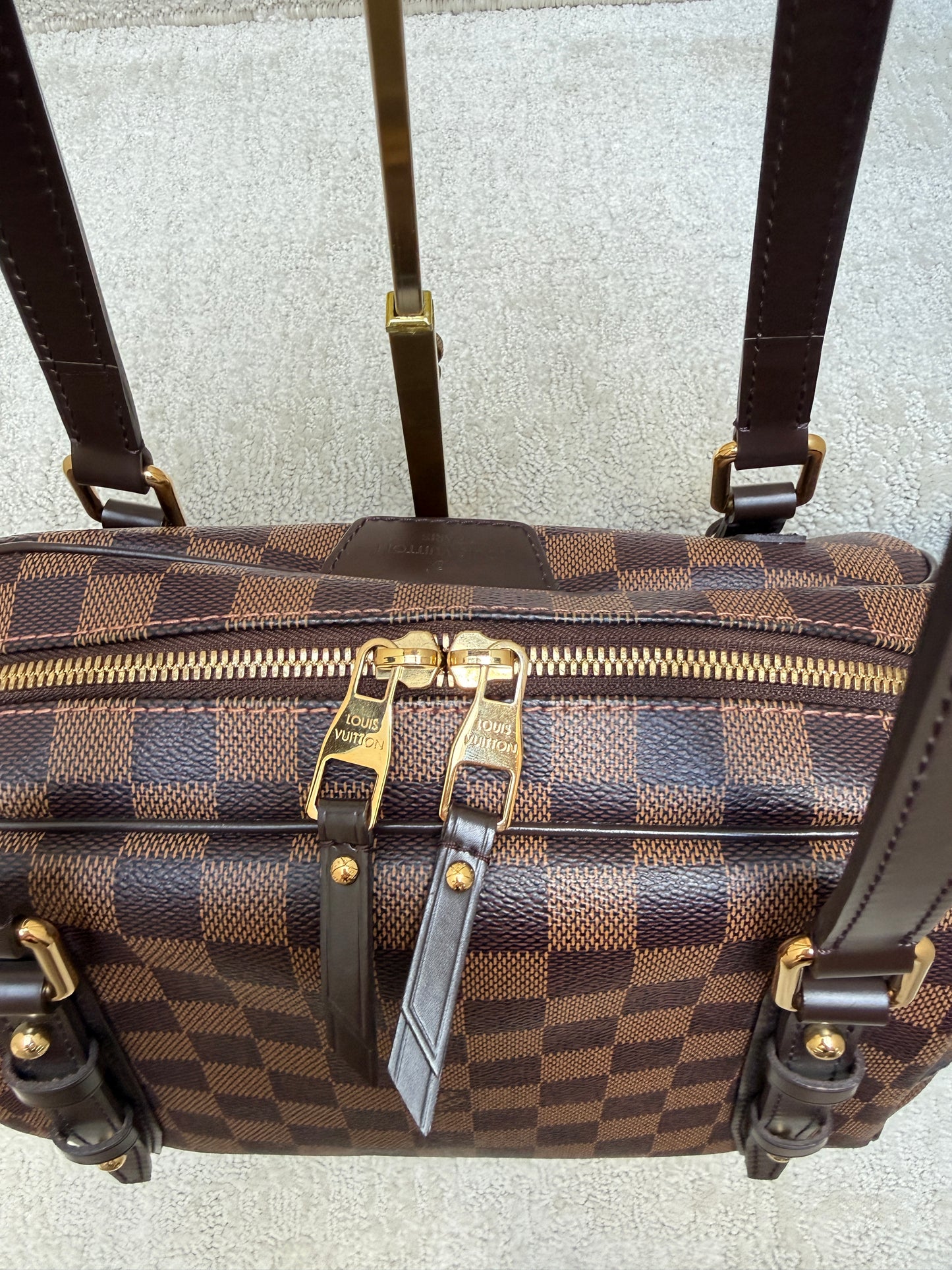 Louis Vuitton Rivington Damier Ebene Shoulder Bag
