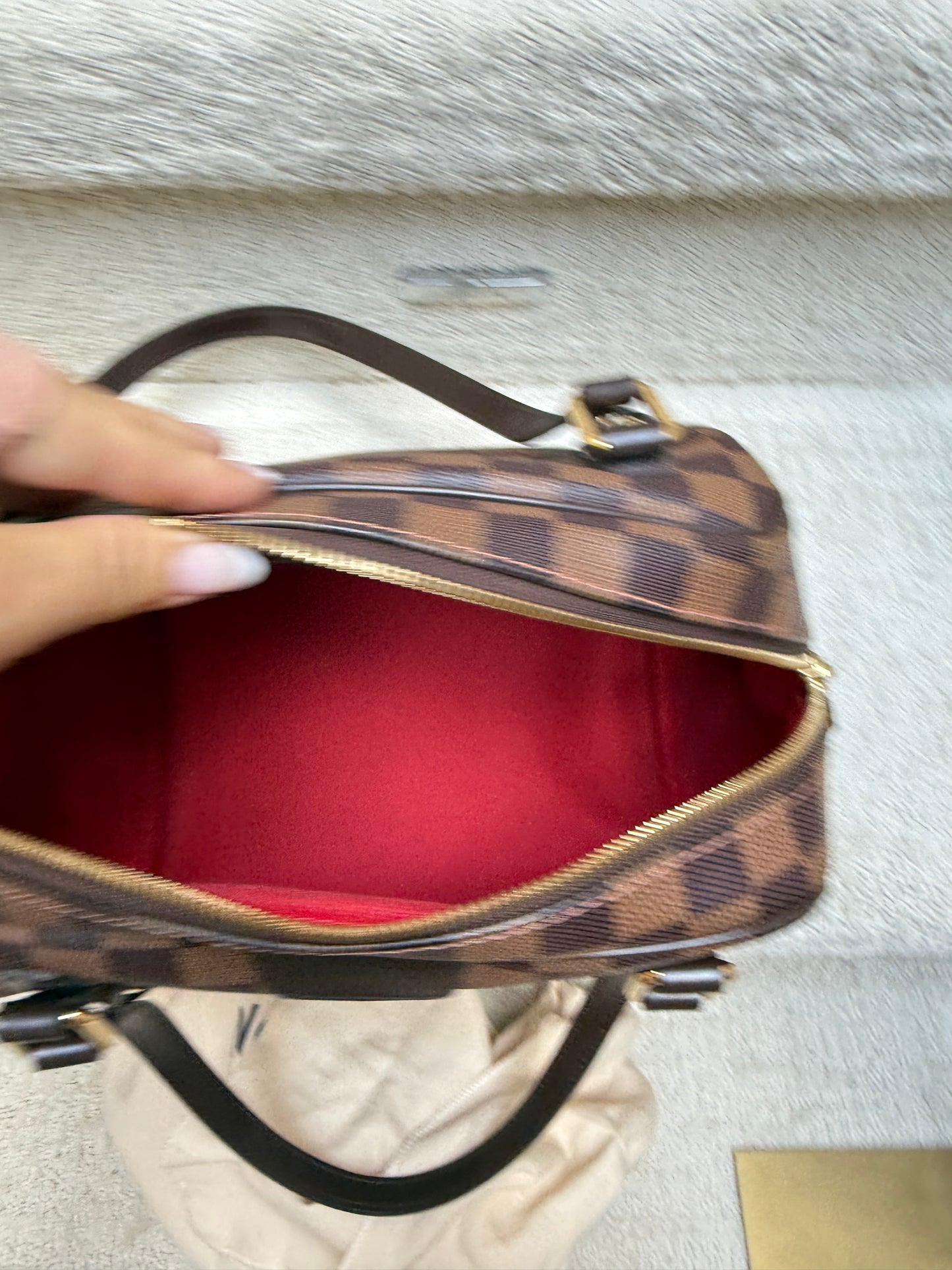 Louis Vuitton Rivington Damier Ebene Shoulder Bag
