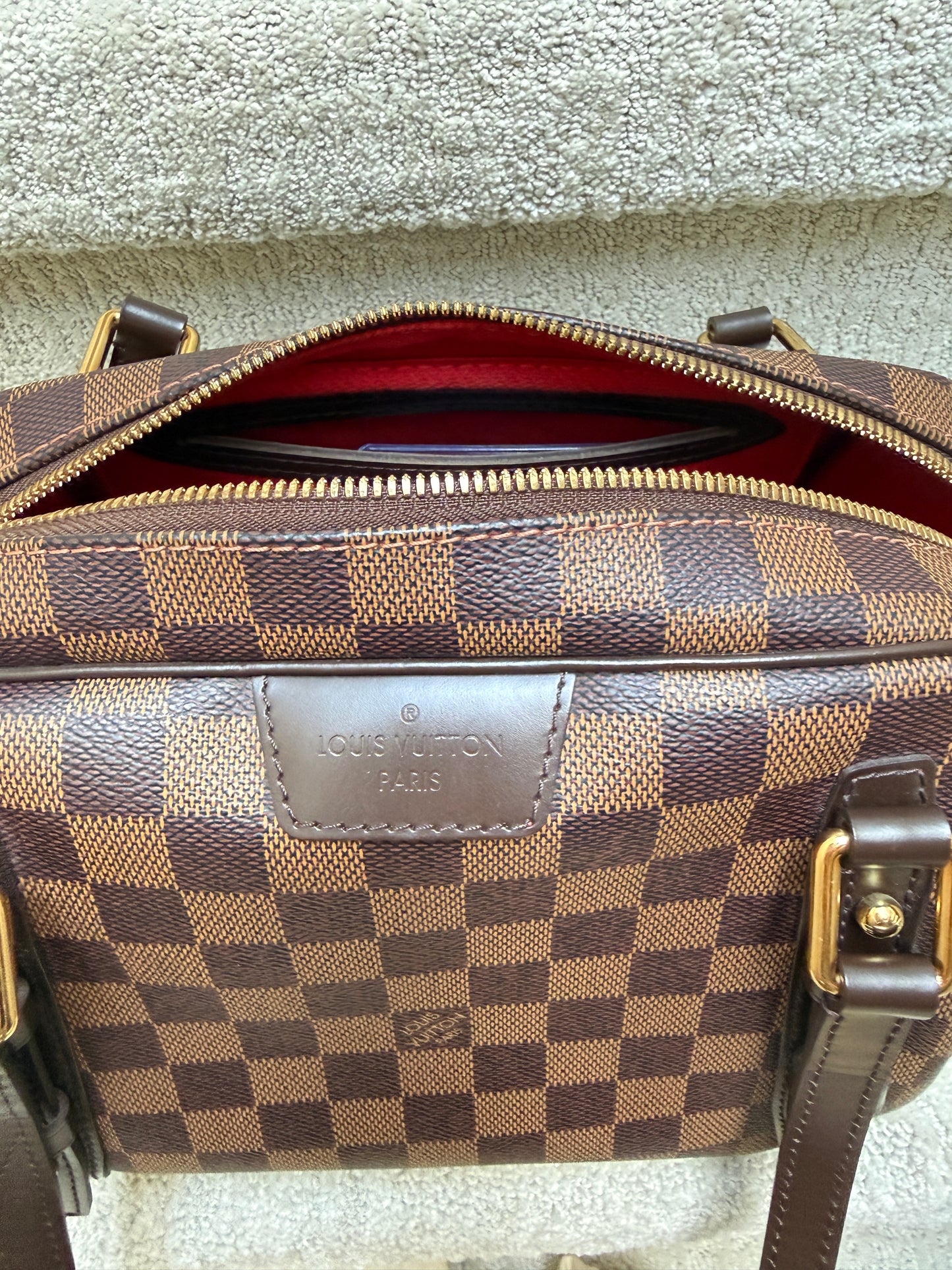 Louis Vuitton Rivington Damier Ebene Shoulder Bag