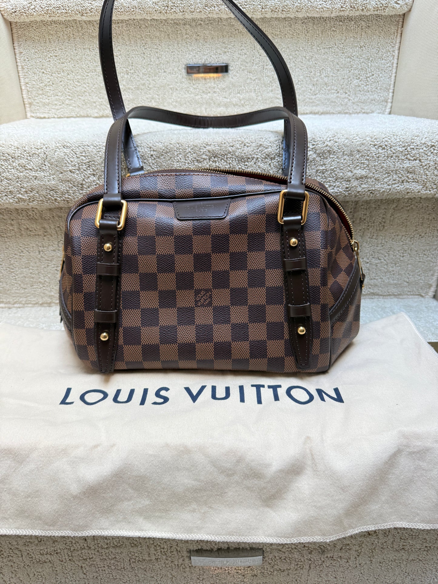 Louis Vuitton Rivington Damier Ebene Shoulder Bag