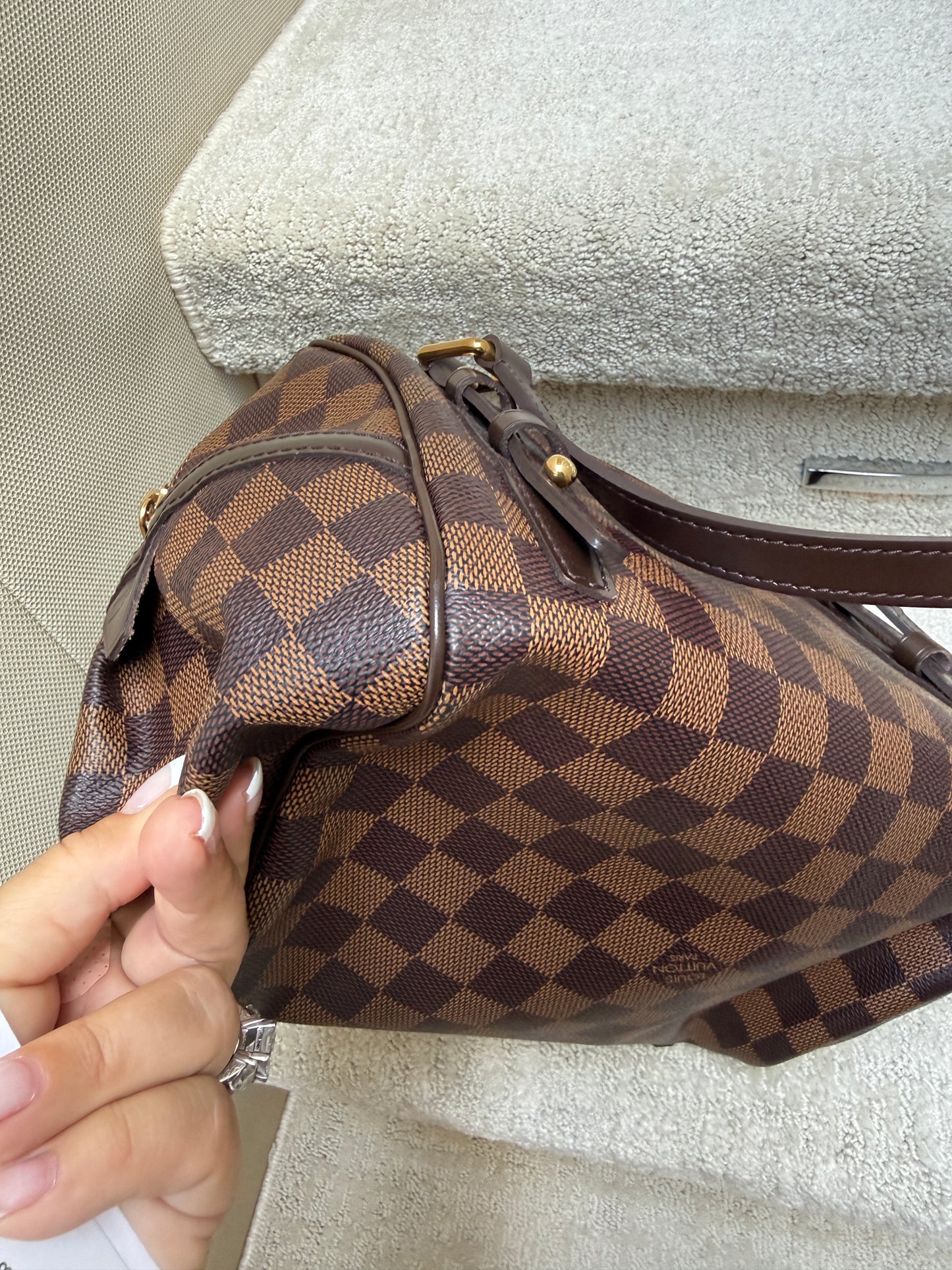 Louis Vuitton Rivington Damier Ebene Shoulder Bag