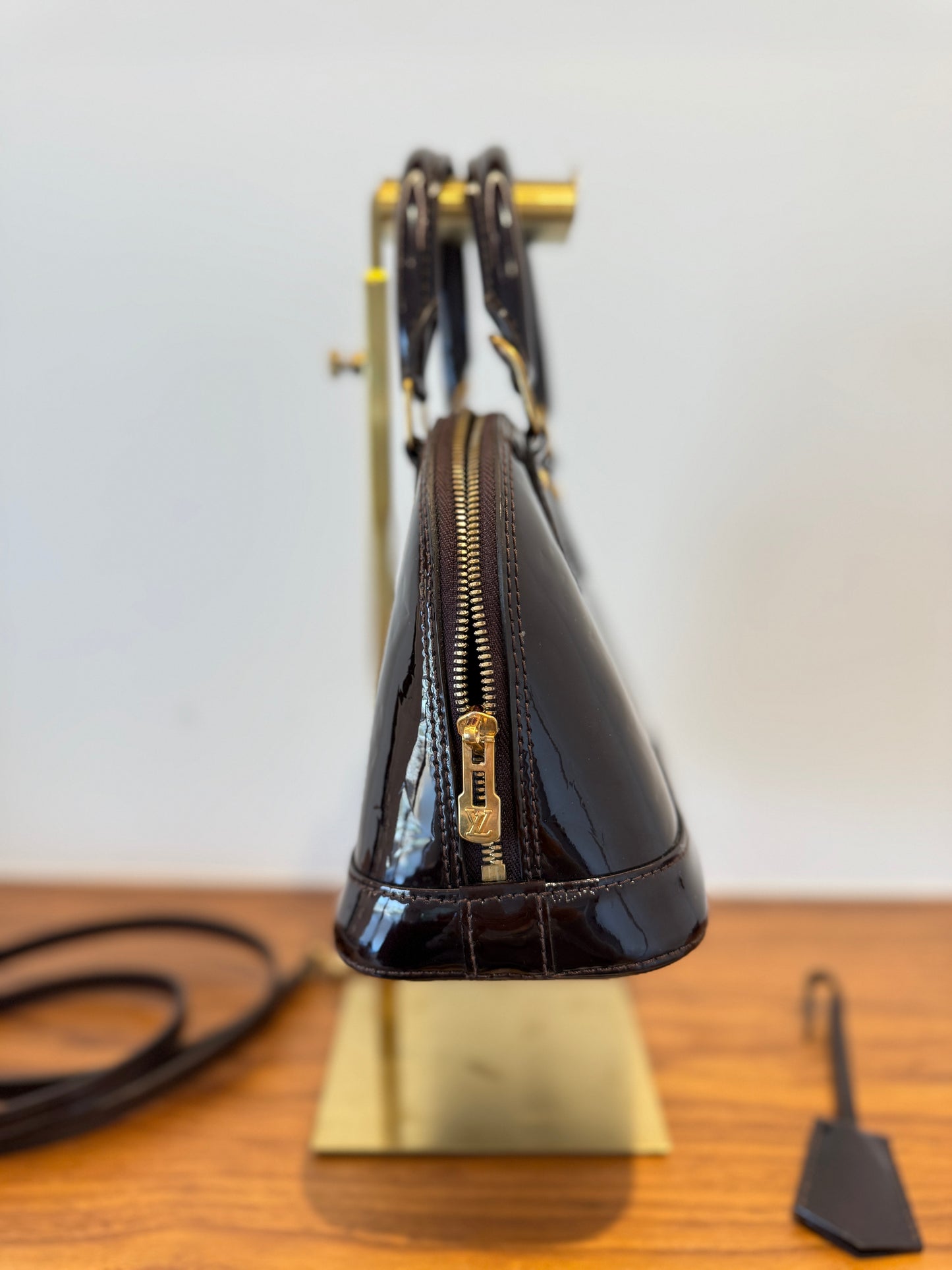 Louis Vuitton Vernis Alma BB In Amarante
