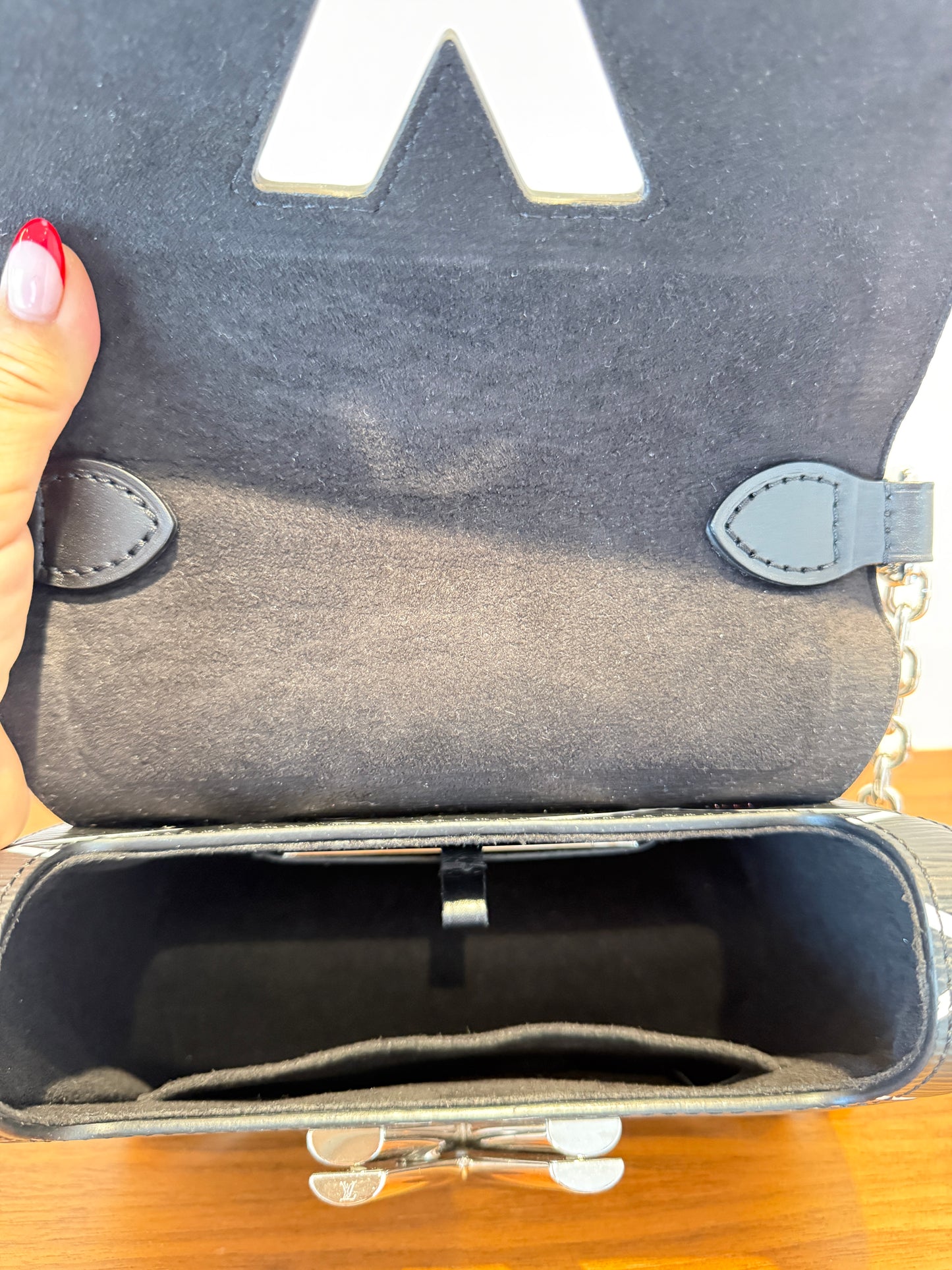 Louis Vuitton Epi Twist Shoulder Bag PM in Black and White