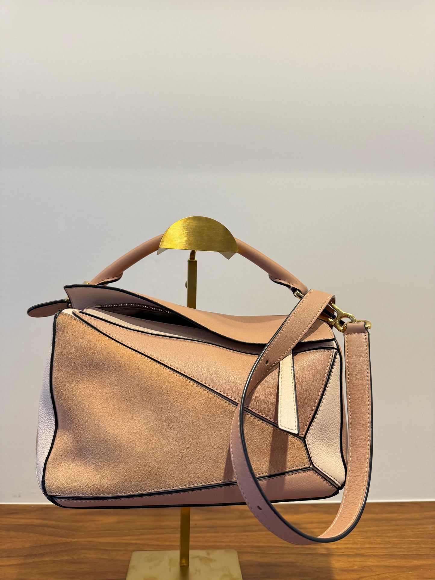 Loewe Puzzle Bag in Blush Small