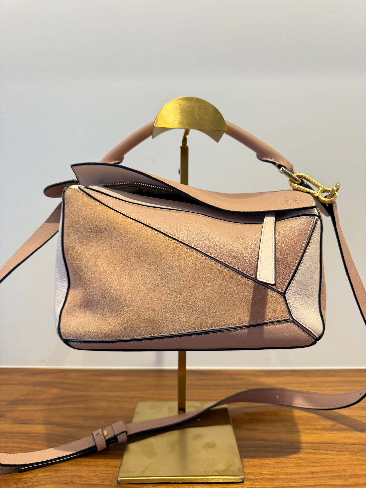Loewe Puzzle Bag in Blush Small
