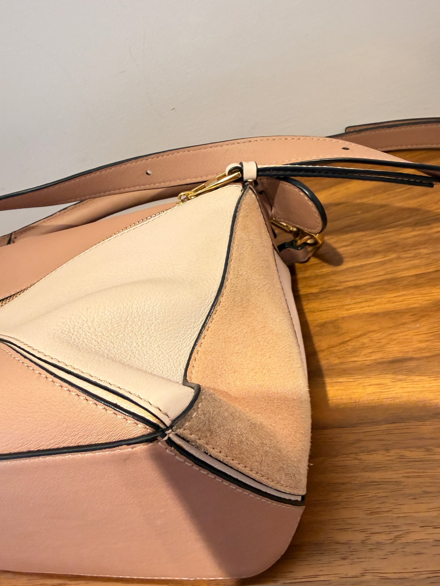 Loewe Puzzle Bag in Blush Small