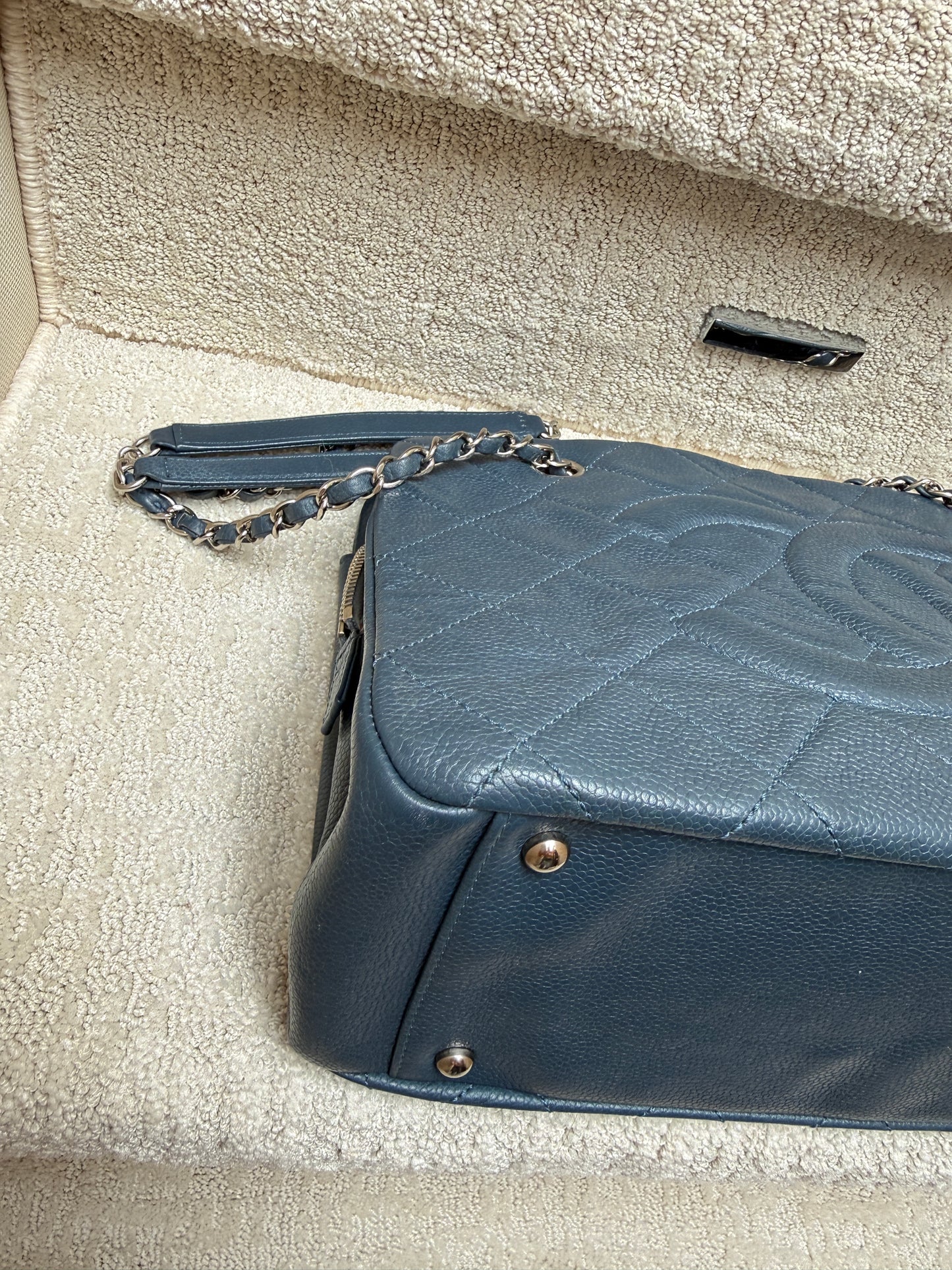 Chanel Timeless CC Frame Tote in Caviar