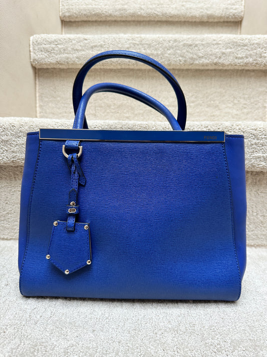 Fendi 2Jours Leather Petite Tote w/ Strap