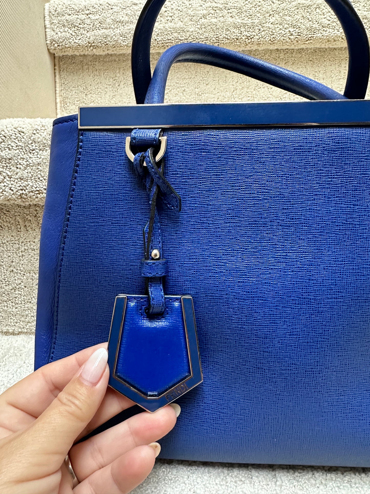 Fendi 2Jours Leather Petite Tote w/ Strap