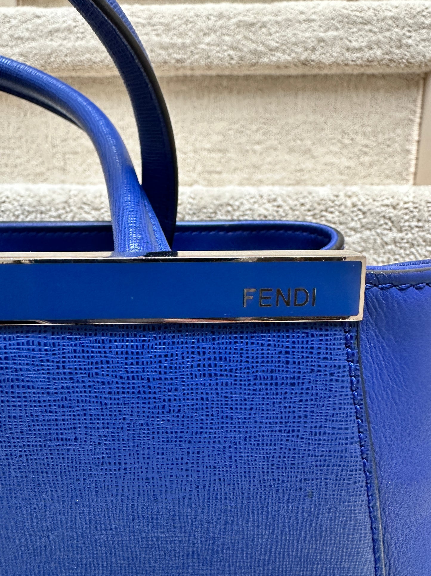 Fendi 2Jours Leather Petite Tote w/ Strap