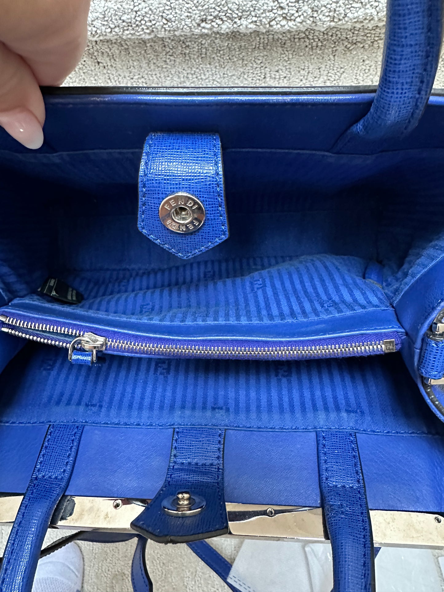 Fendi 2Jours Leather Petite Tote w/ Strap