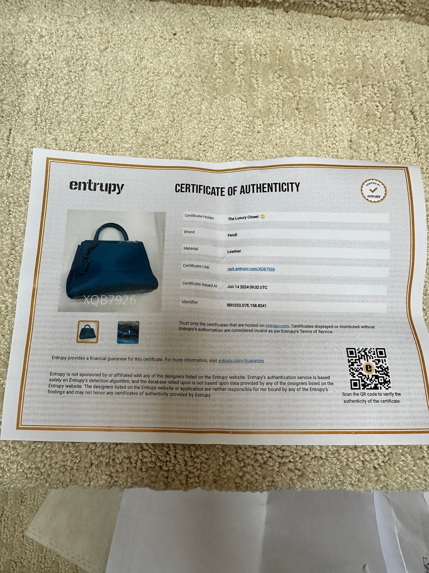 Fendi 2Jours Leather Petite Tote w/ Strap