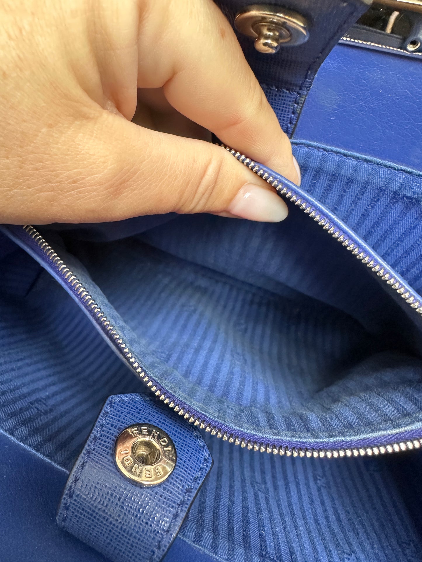 Fendi 2Jours Leather Petite Tote w/ Strap