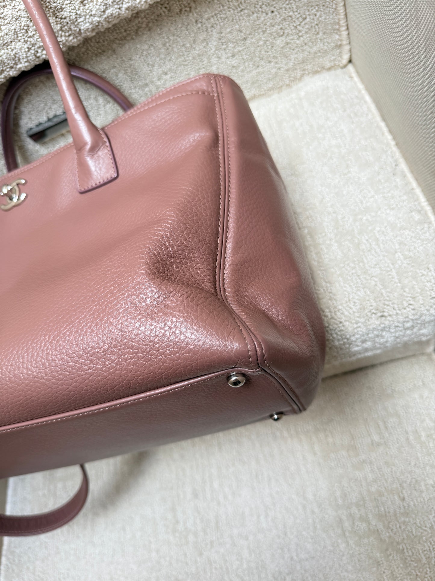 Chanel Cerf Executive Shopper Tote in Plum