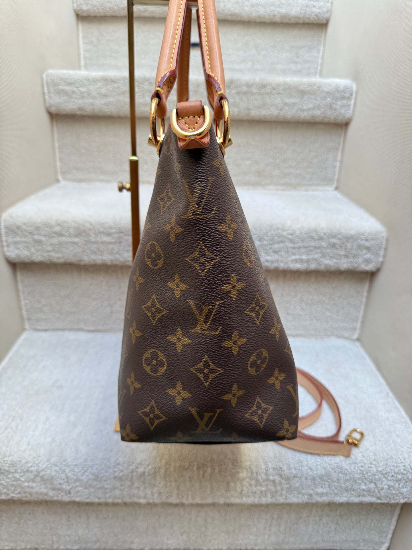 Louis Vuitton Monogram V Tote MM Cherry Red
