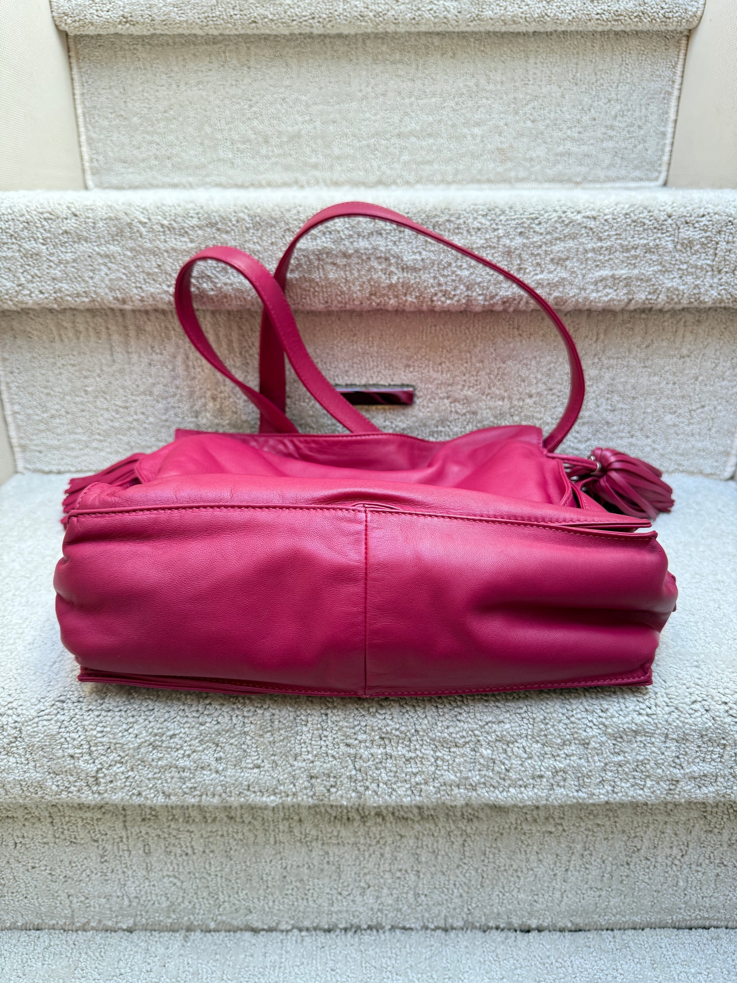 Loewe Flamenco Tassel Handbag in Fuschia