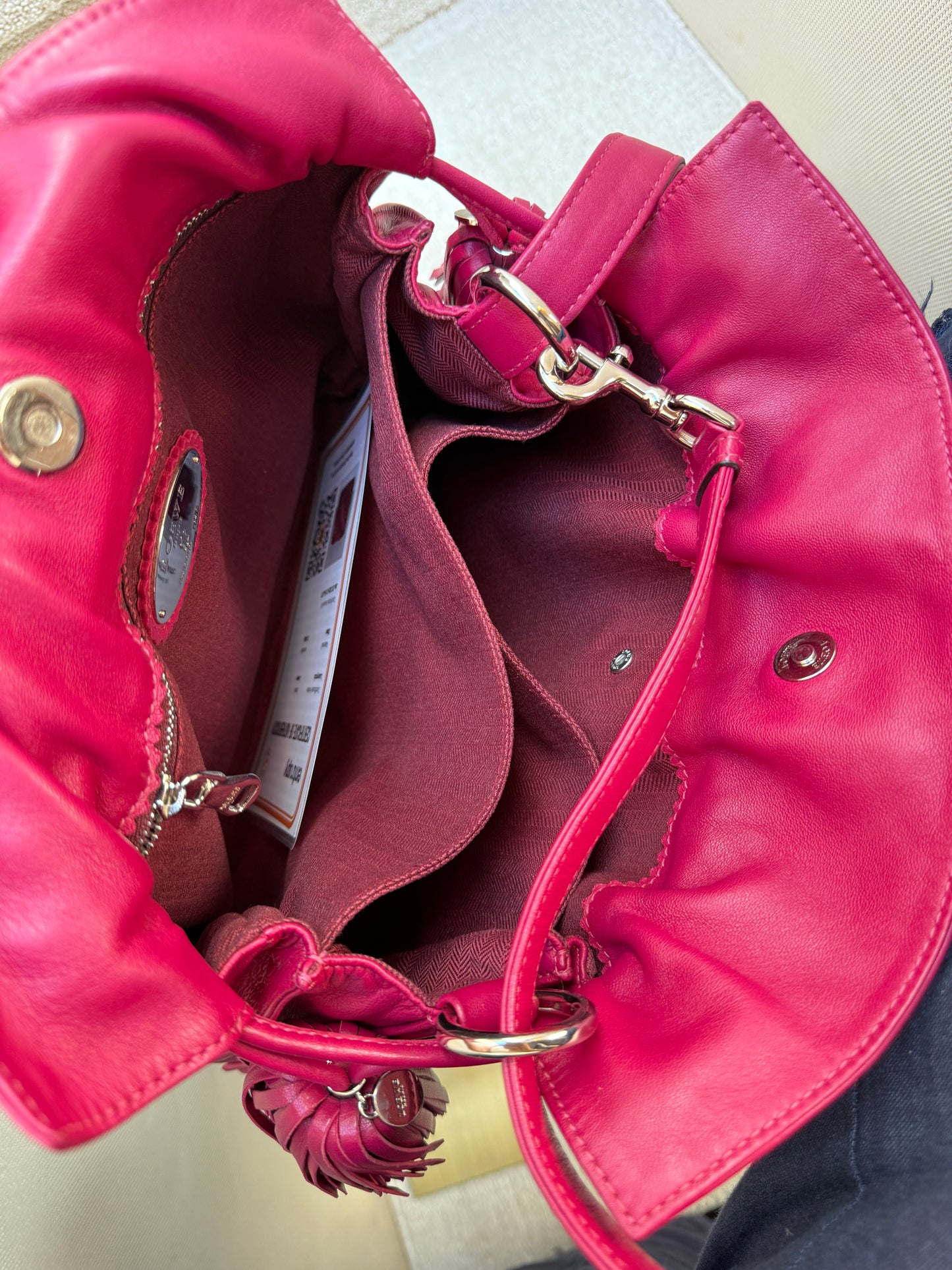 Loewe Flamenco Tassel Handbag in Fuschia
