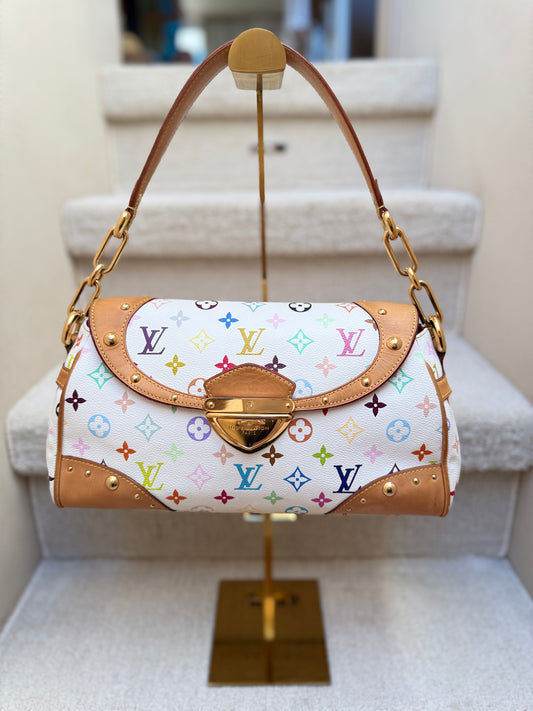 louis vuitton vintage multicolor handbag authentic preowned for sale at purseonalshopper