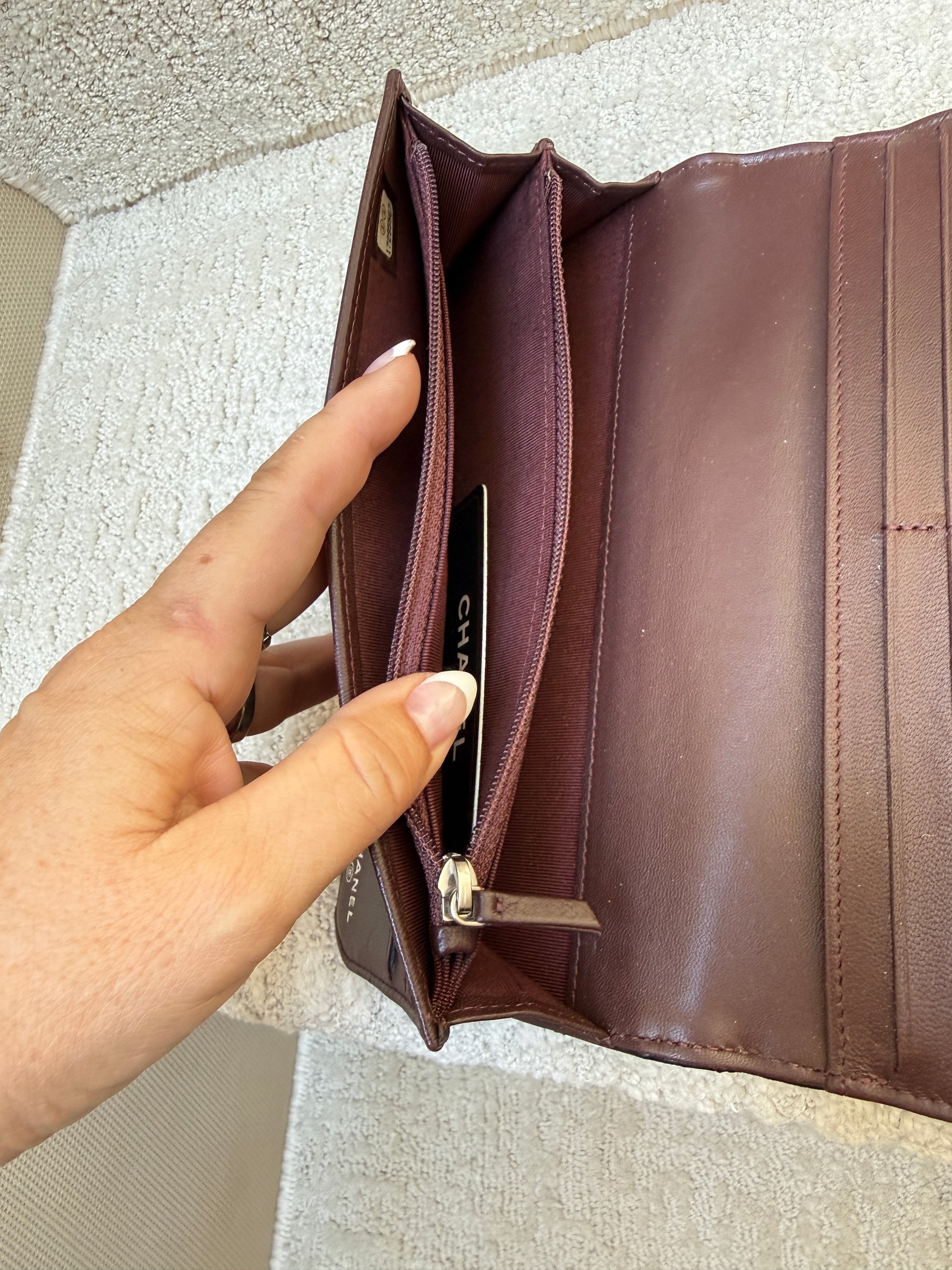 Chanel wallet includes auth card resale