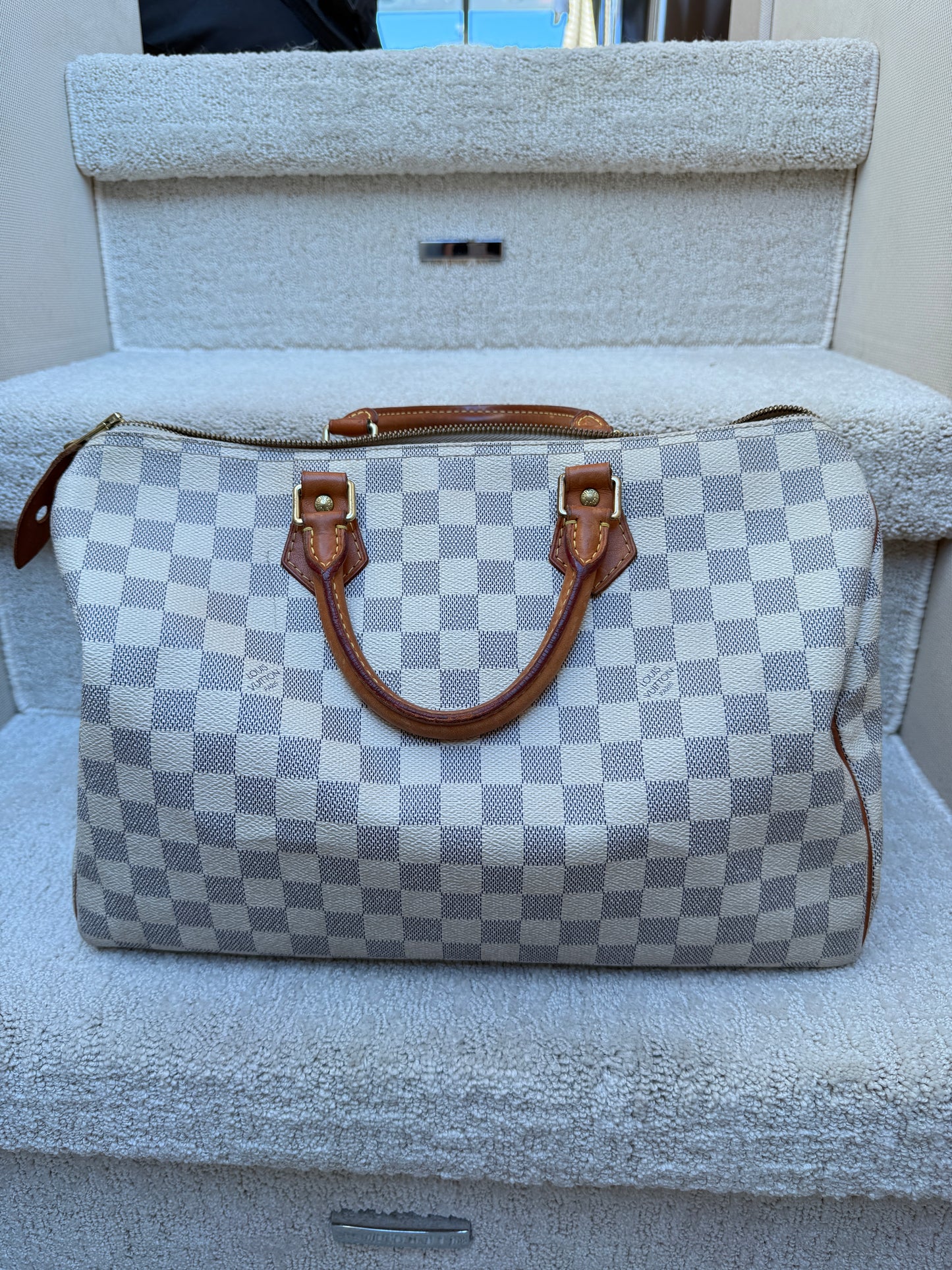 Louis Vuitton Speedy 35 in Damier Azur