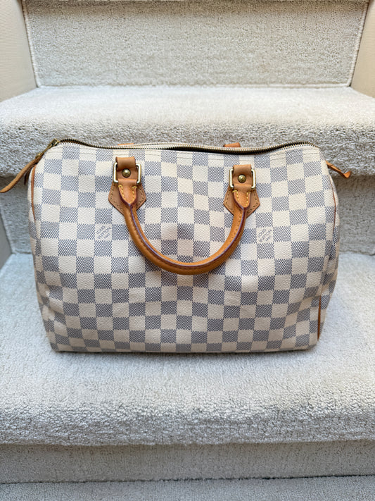 Louis Vuitton speedy 30 handbag preowned and authentic from purseonalshopper