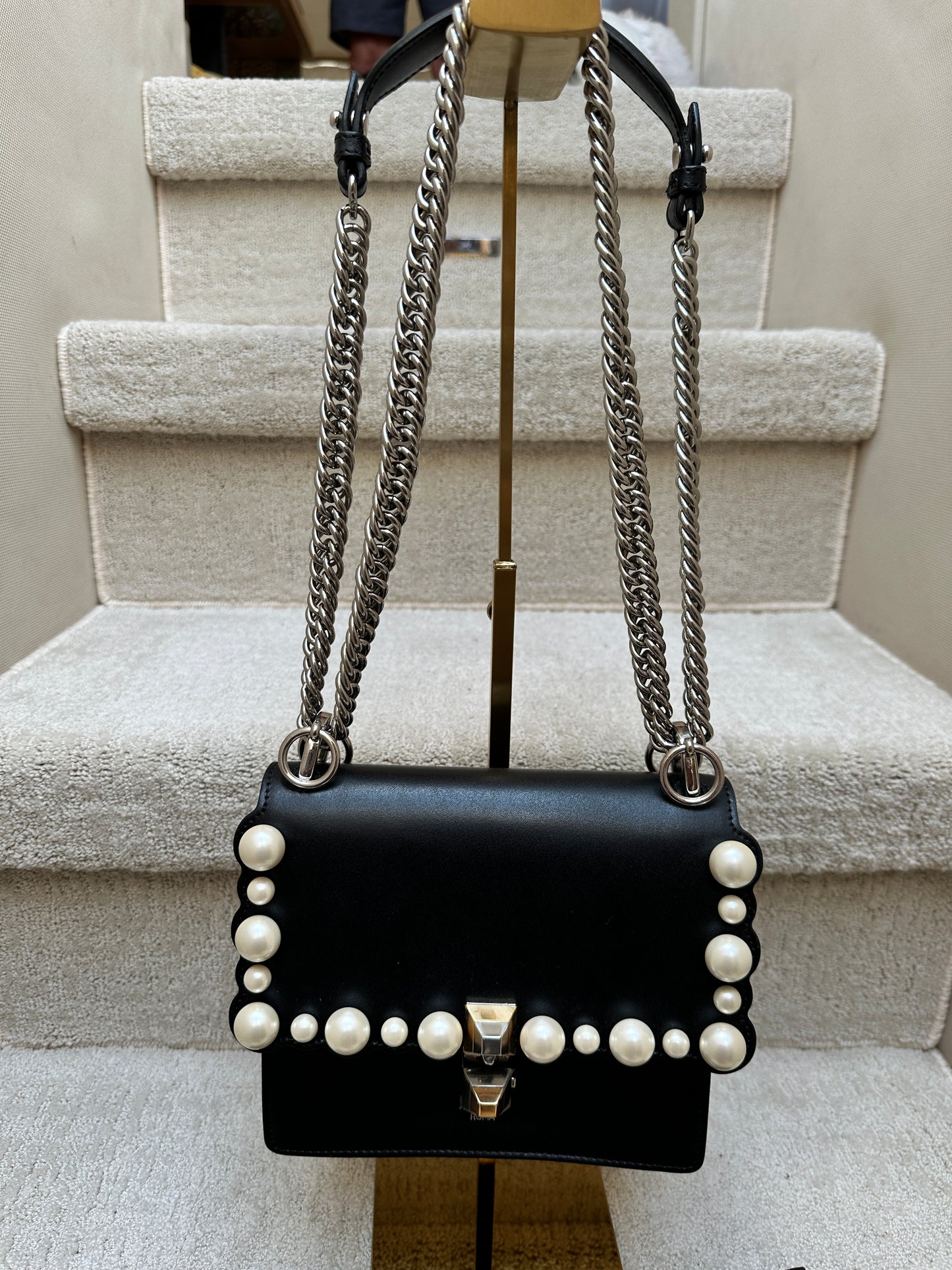 Fendi Mini Kan I with Pearls