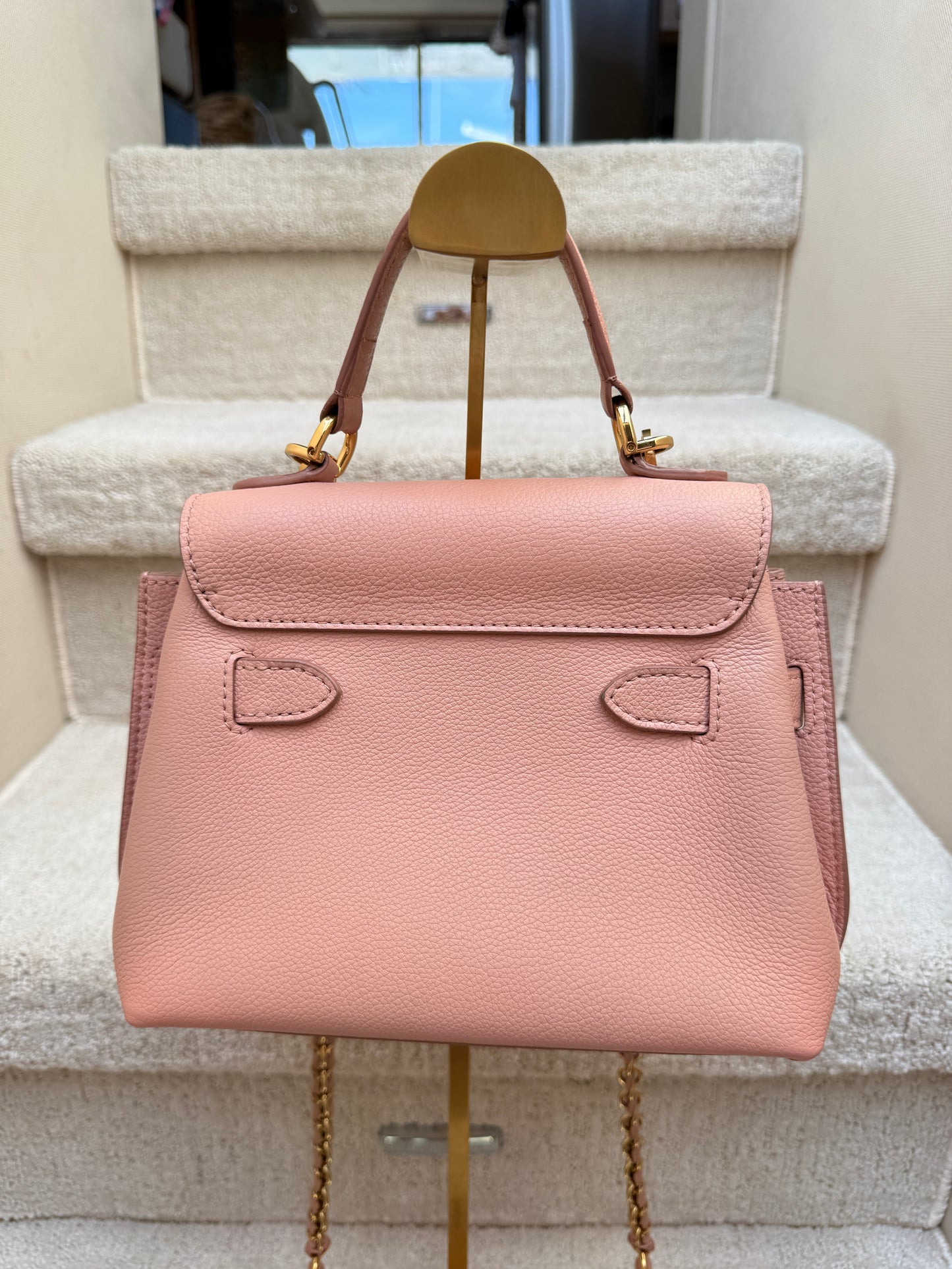 back of pink louis vuitton handbag offered for sale