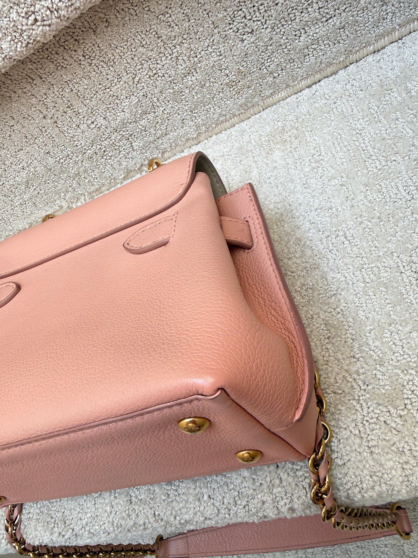 Louis Vuitton Calfskin Lockme Ever BB Pink