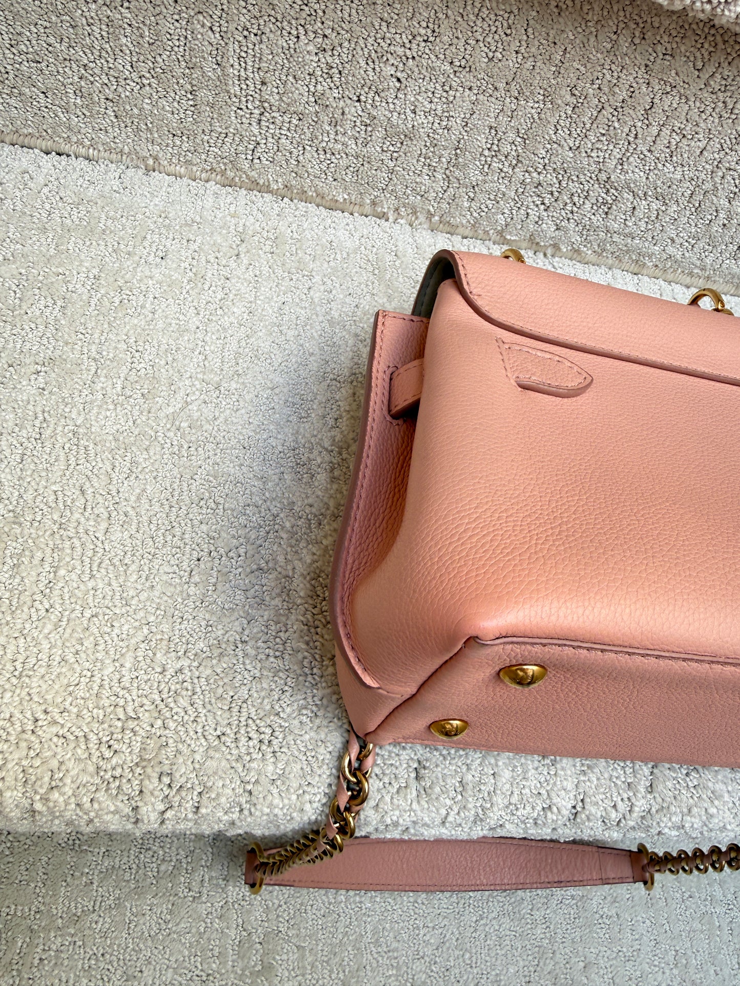 Louis Vuitton Calfskin Lockme Ever BB Pink