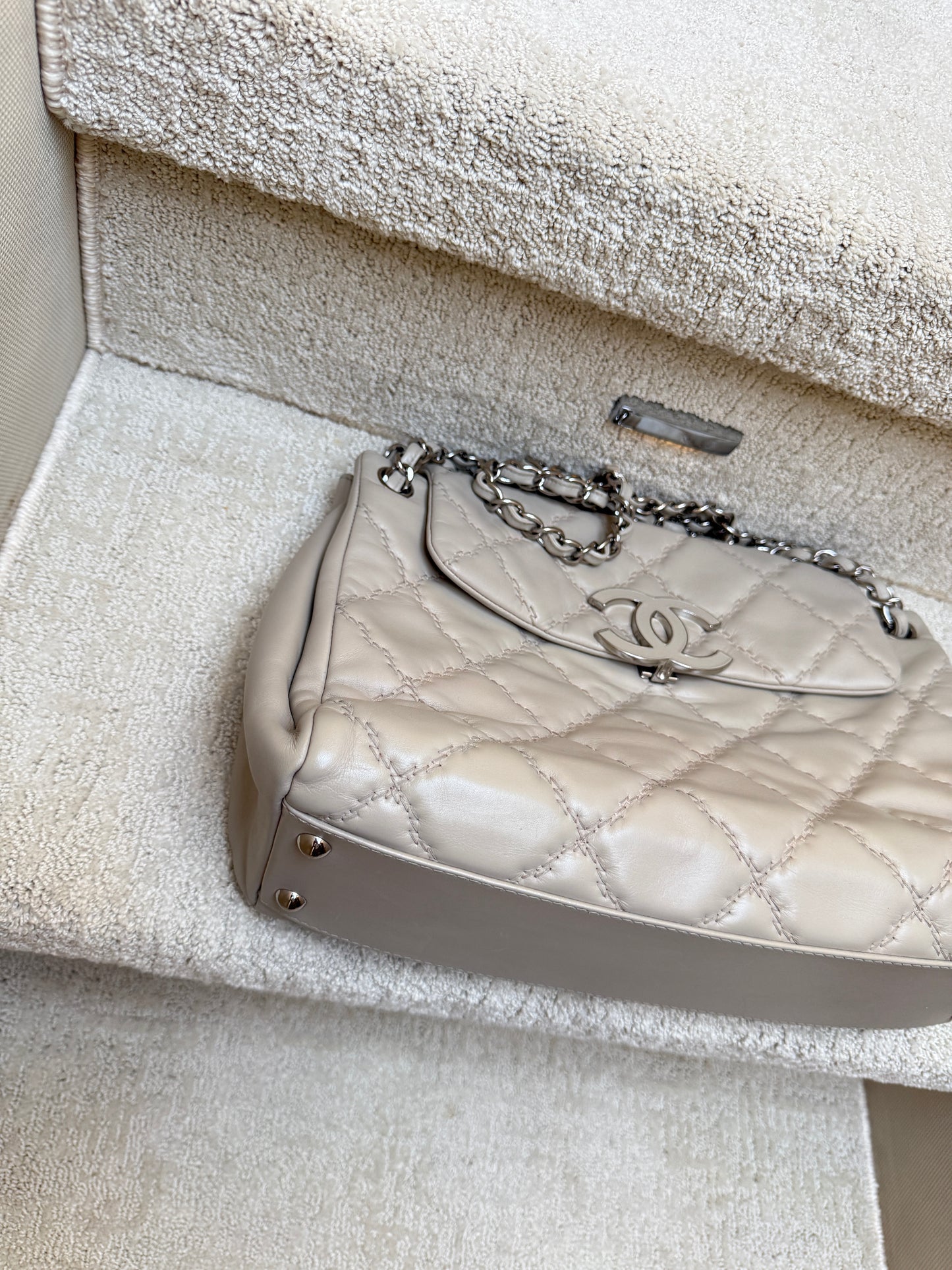 Chanel Hampton Accordion Flap second corner view 